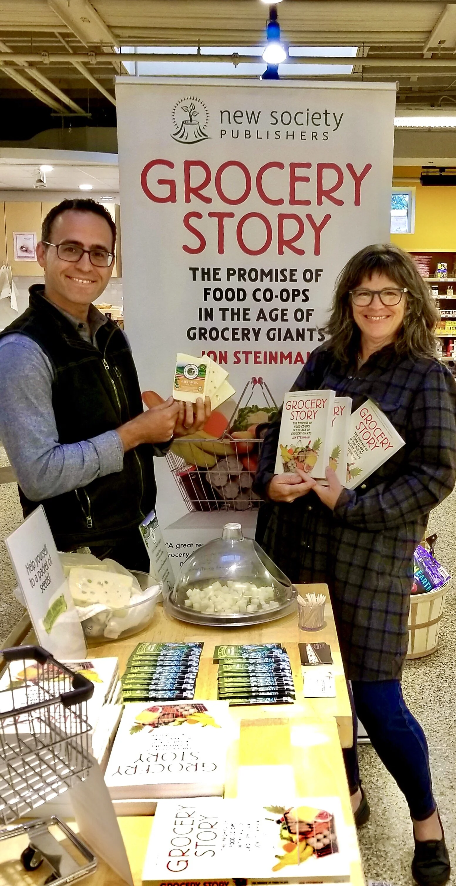 Meeting Grocery Story tour sponsor Mary Bess of Rochdale Farms