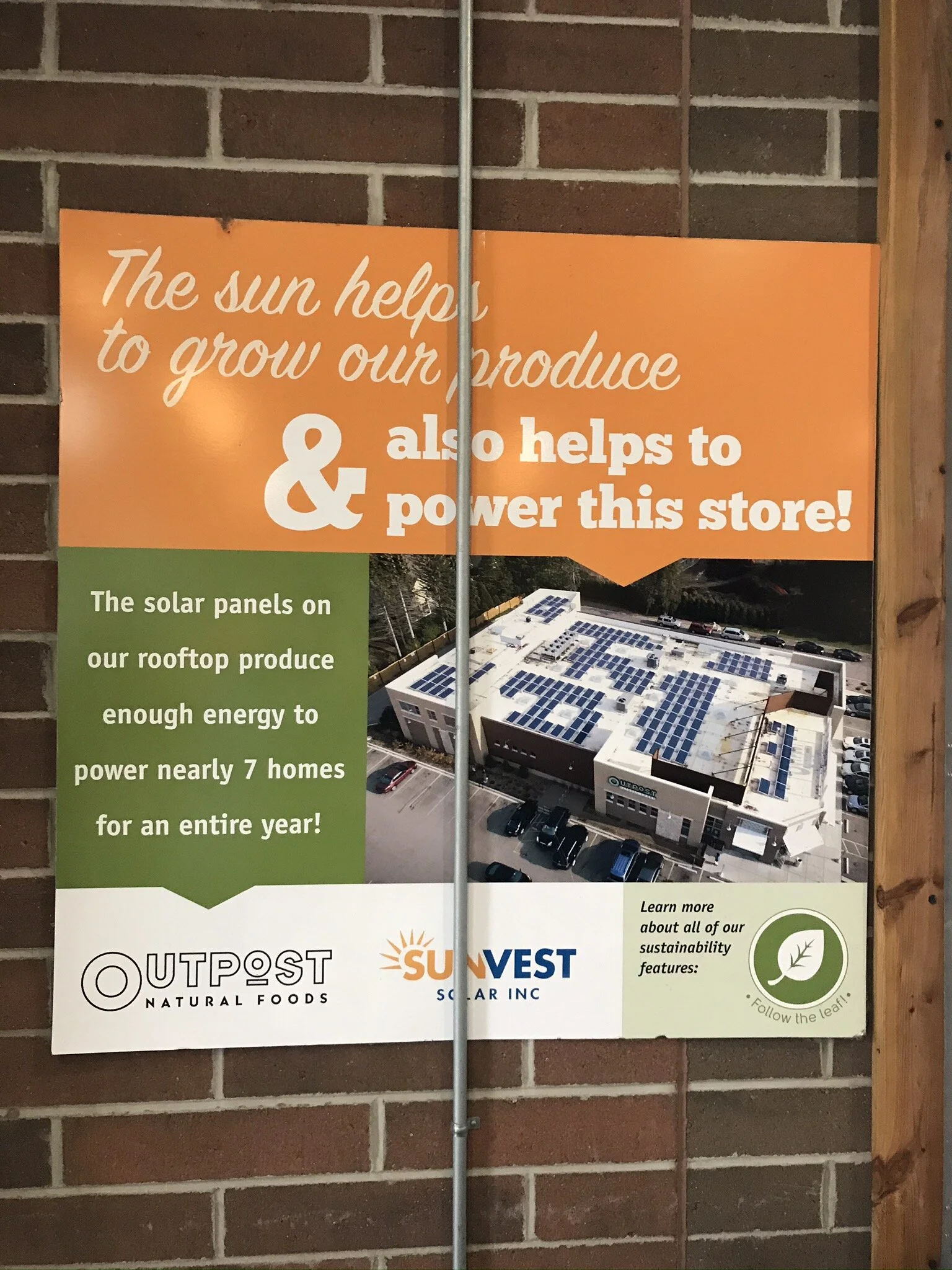 Solar roof at Outpost Natural Foods (Mequon, WI)