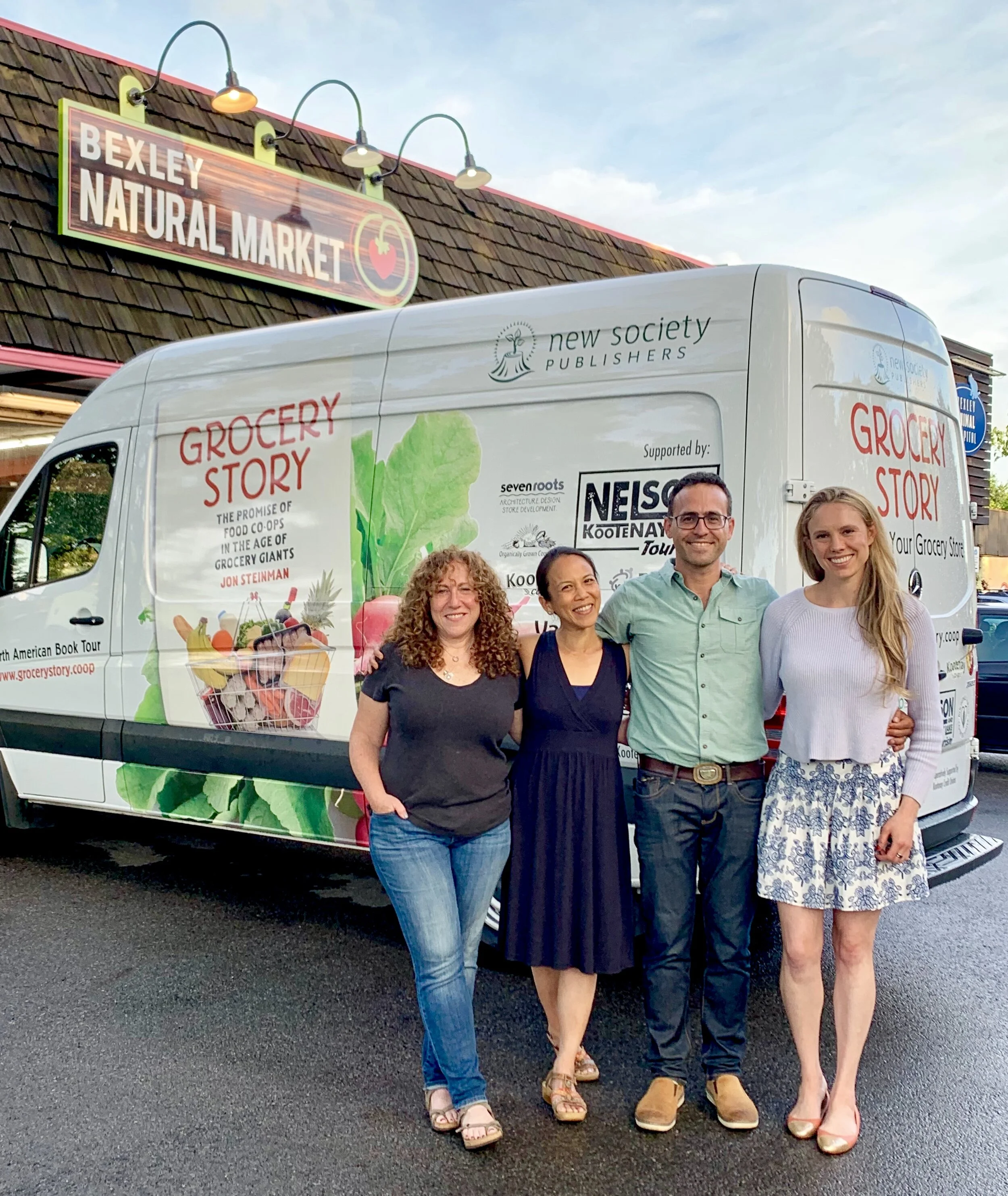 Jon Steinman with board directors at Bexley Natural Market