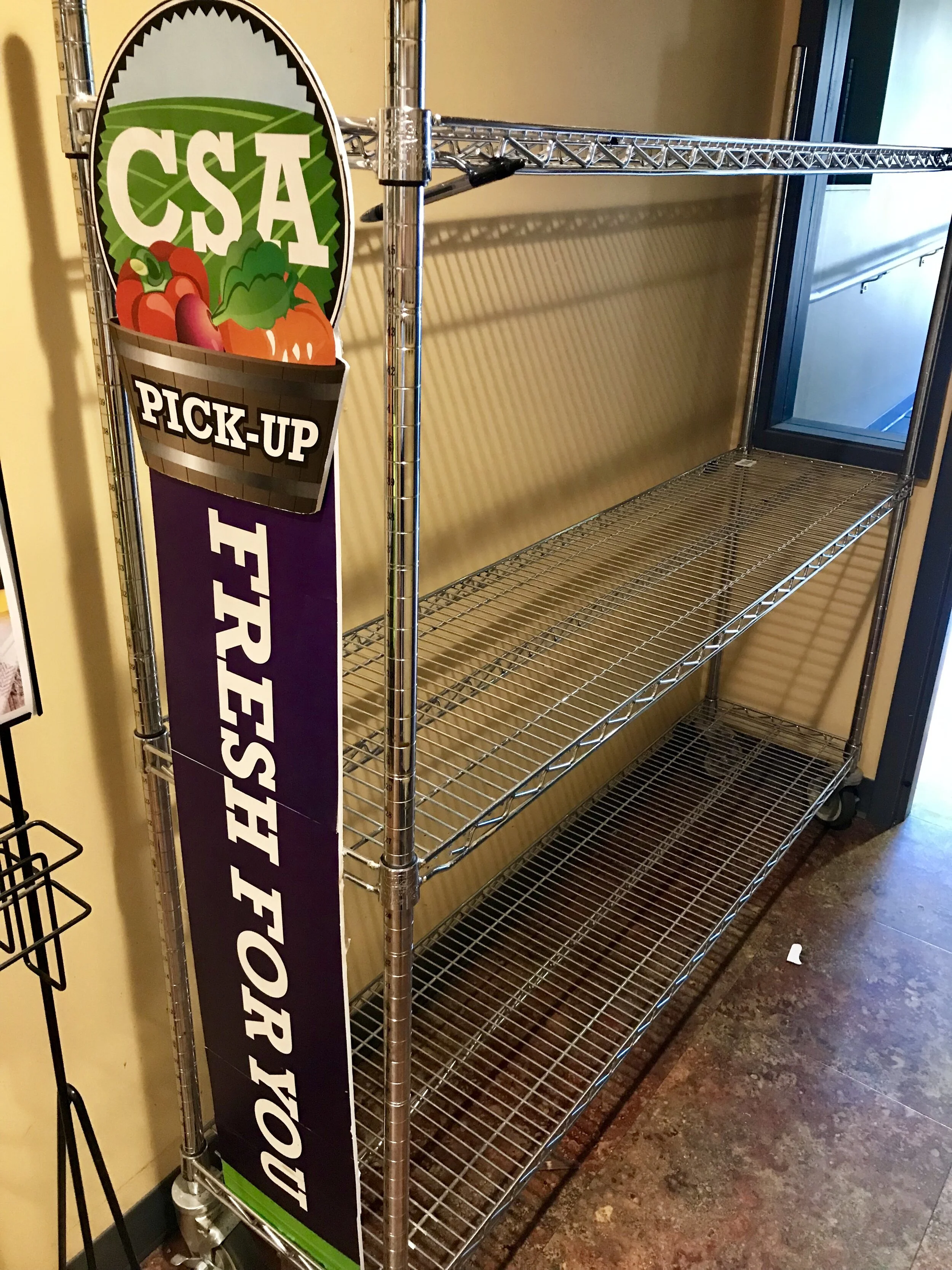 CSA pick-up location @ Whole Foods Co-op