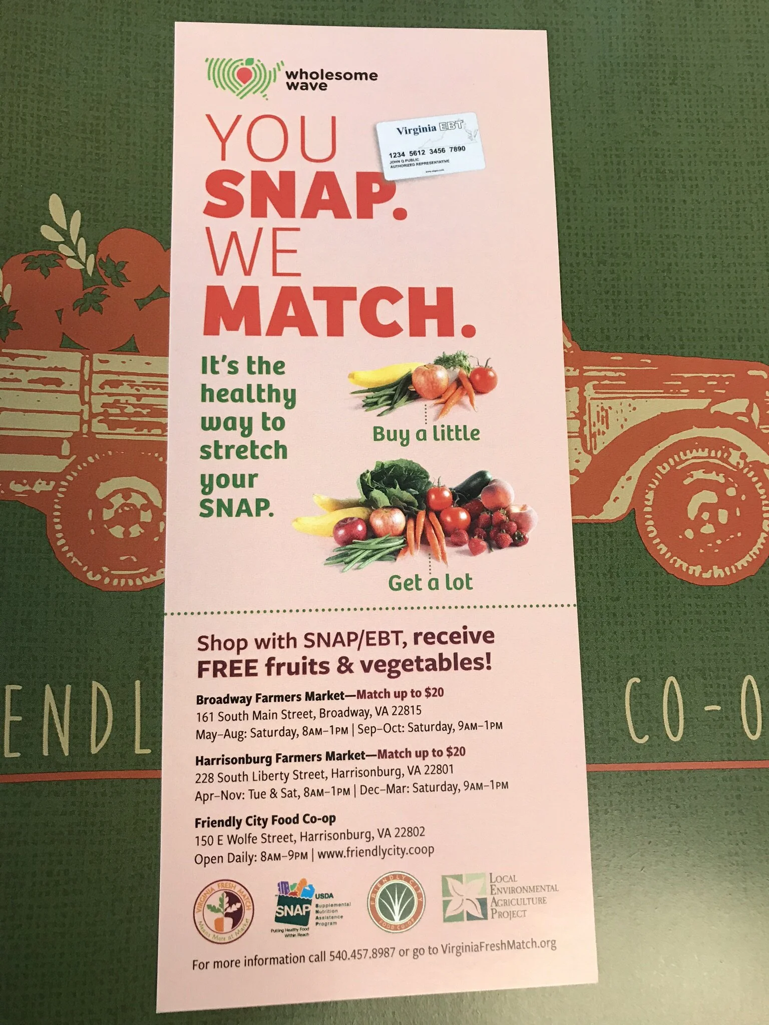 SNAP program @ Friendly City Food Co-op