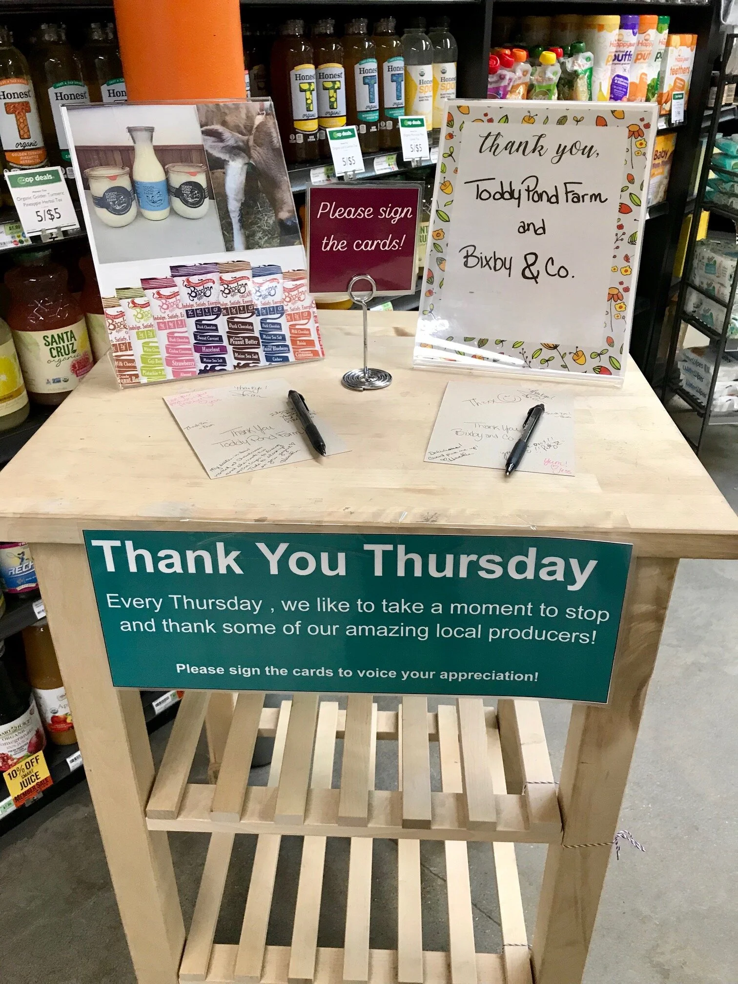 Thank You Thursday @ Rising Tide Co-op