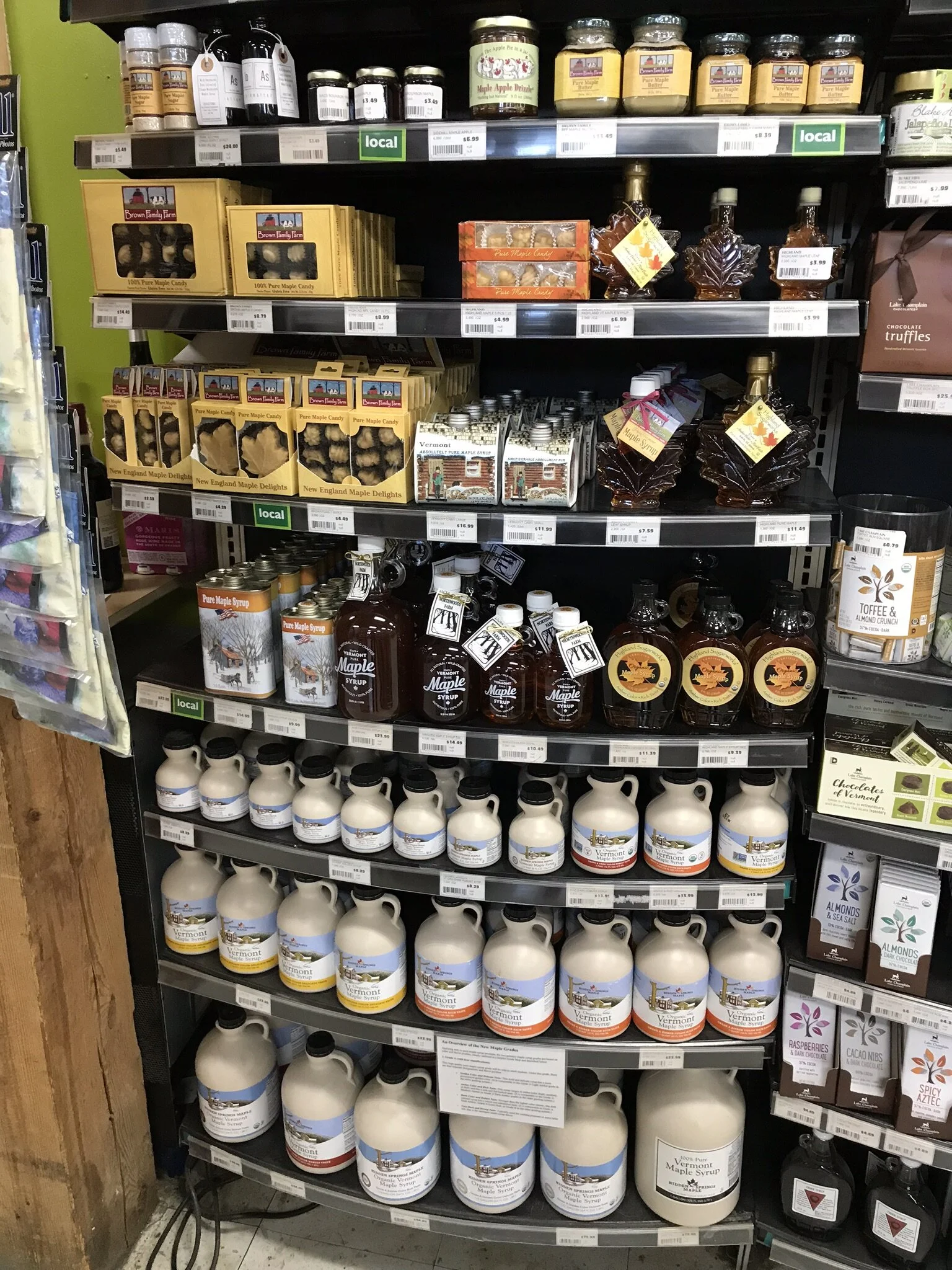 Lots of local maple syrup @ Putney Food Co-op