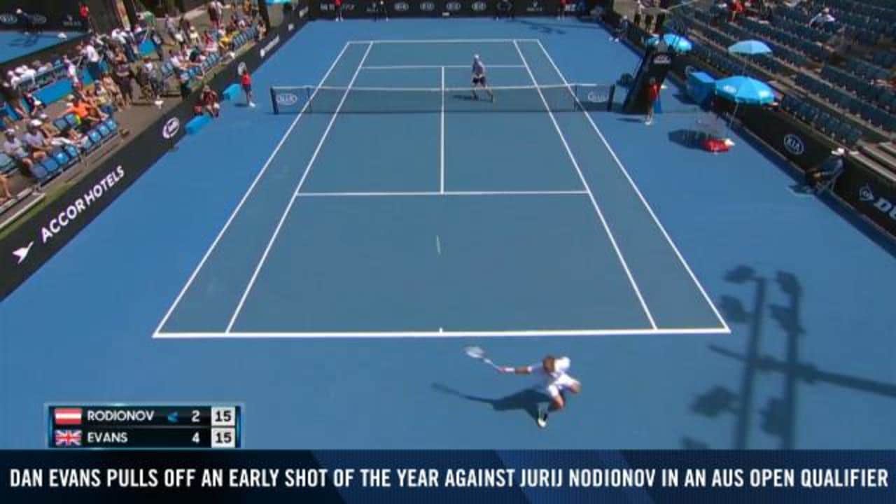 Dan Evans produces a contender for shot of the year