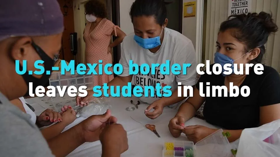 Migrant children face double difficulties over education at the U.S.-Mexico Border.