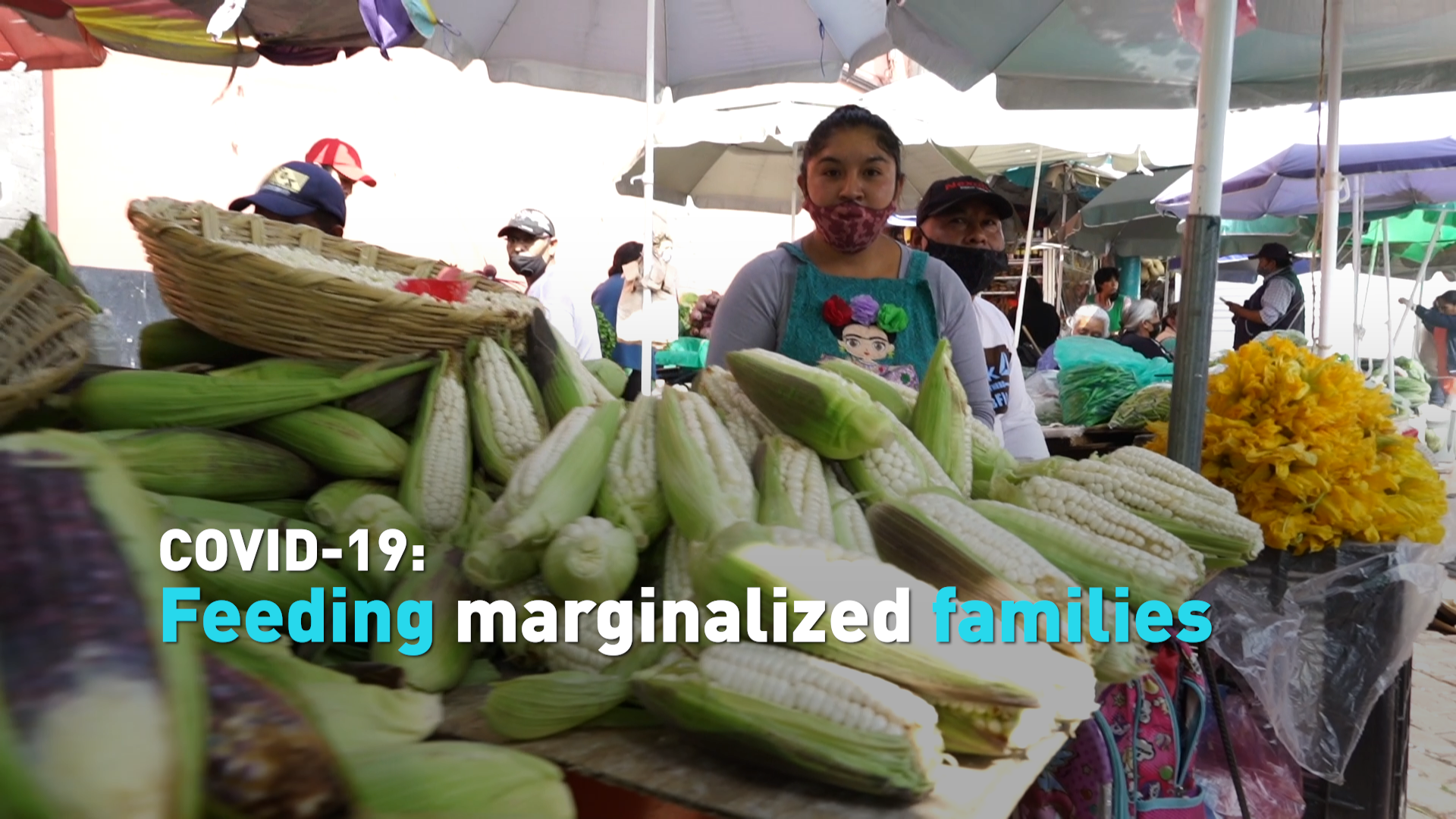 Volunteers working to help feed hungry Mexican families