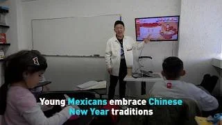 Young Mexicans prepare for Chinese New Year