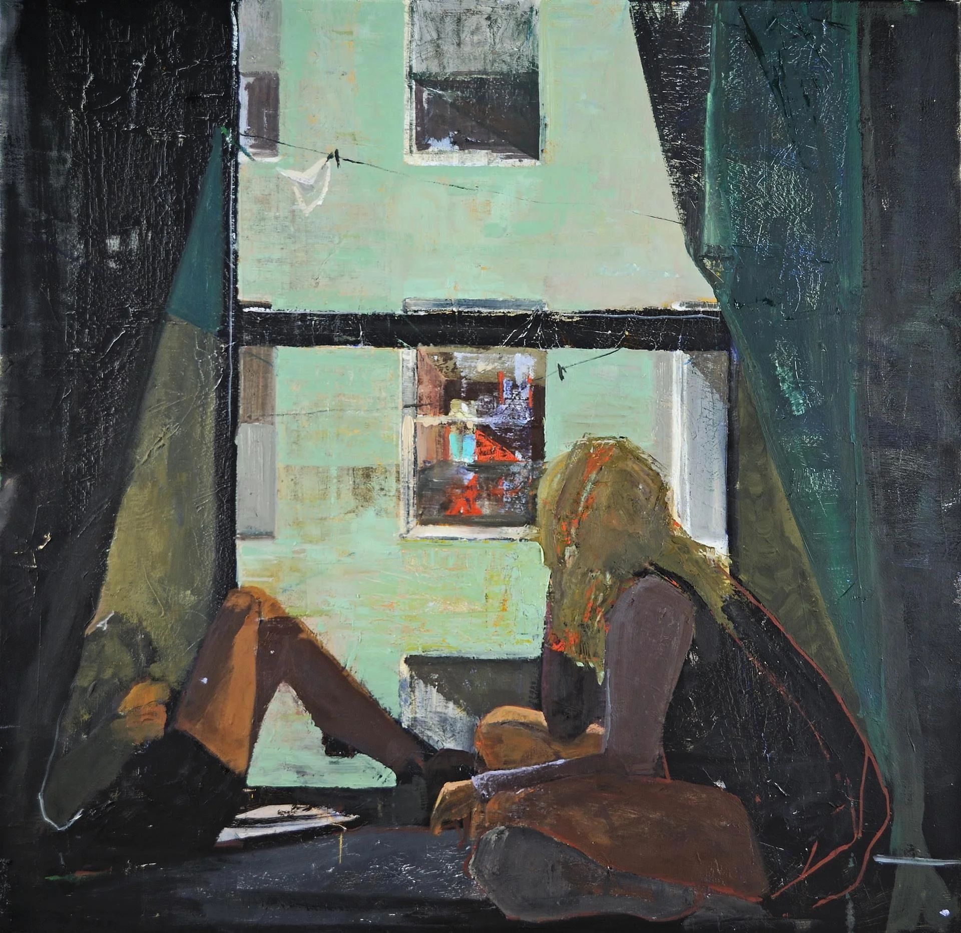 Courtney Applequist - The Room - 36 x 36 - oil on canvas