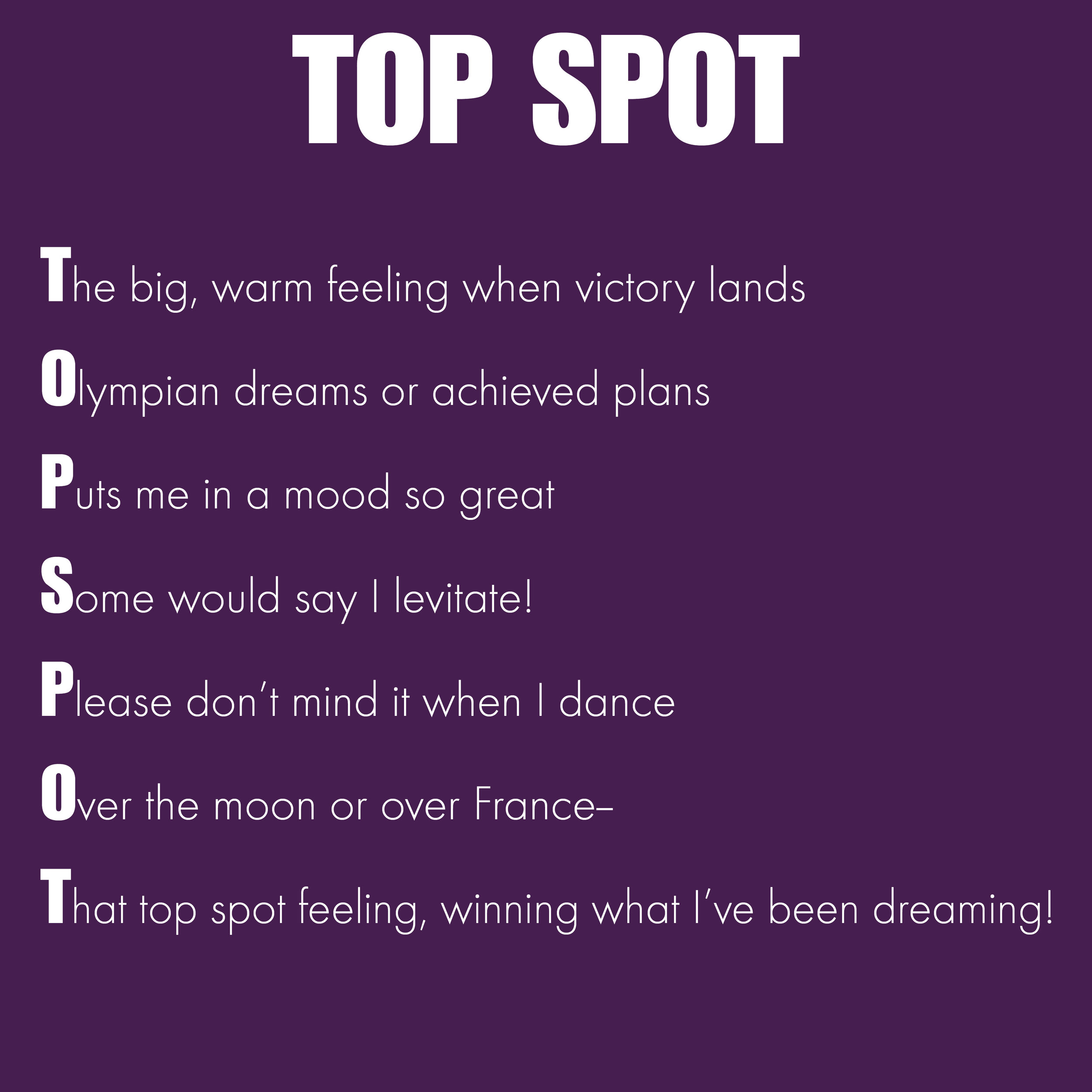 This is an Acrostic Poem and uses a palindrome as their base word.
