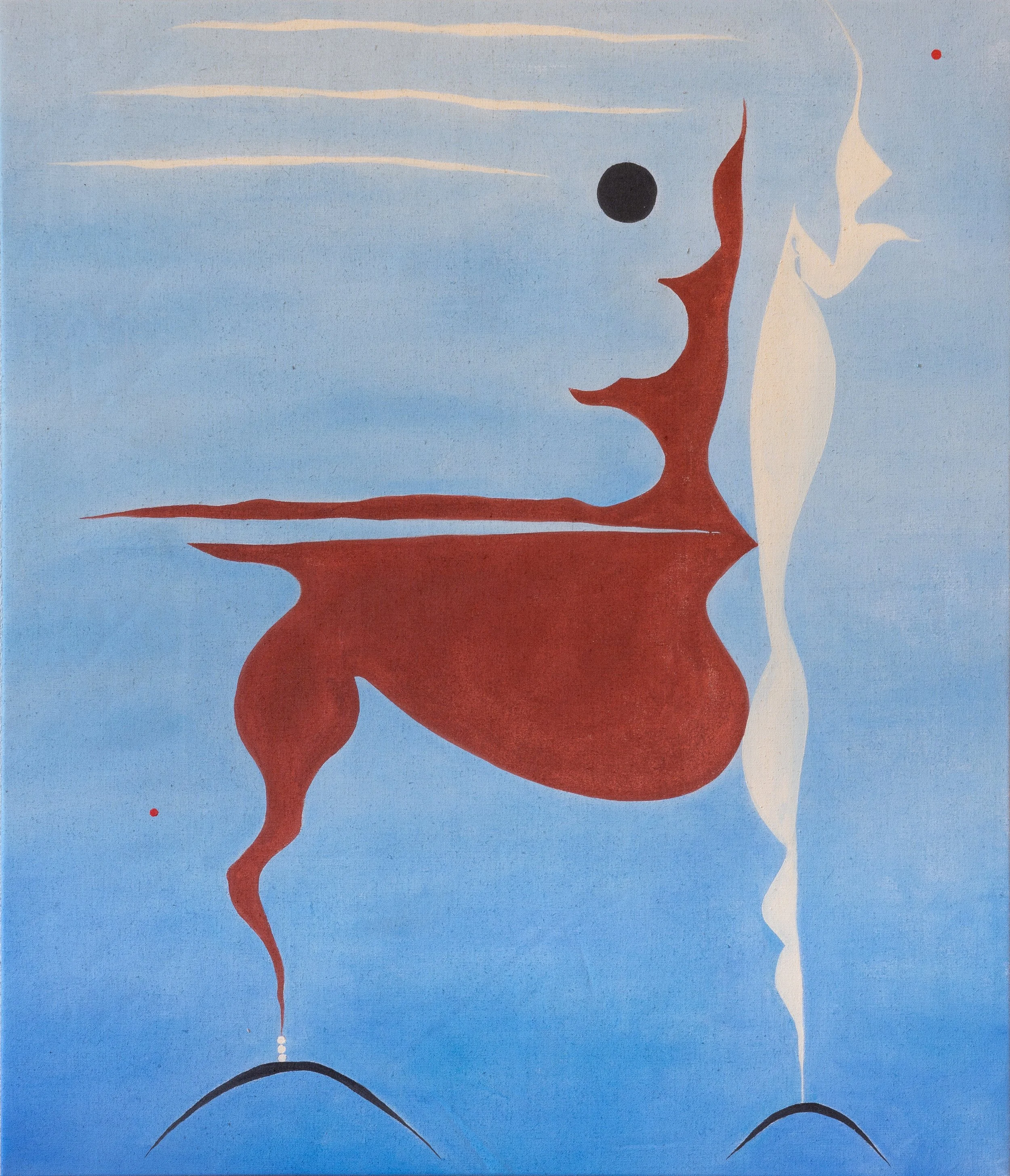 Seat at the Table, 2024, Oil on linen, 38" x 44"