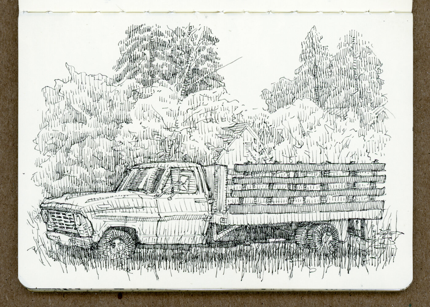 06-03 Old Ford Flatbed Pickup in Leavenworth.jpg