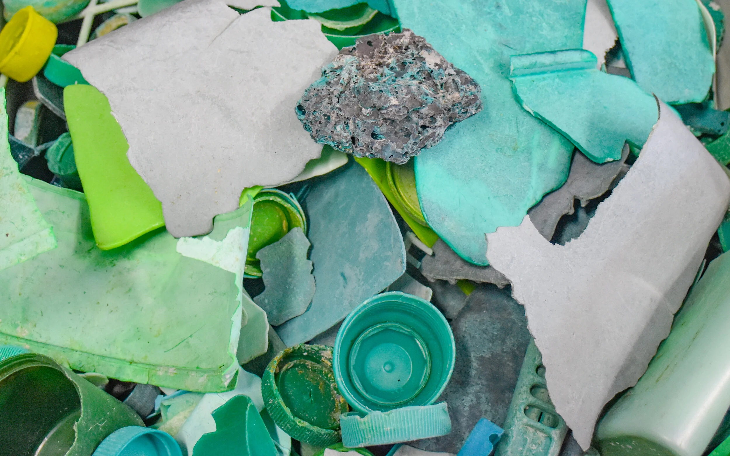 Recycled ocean plastic