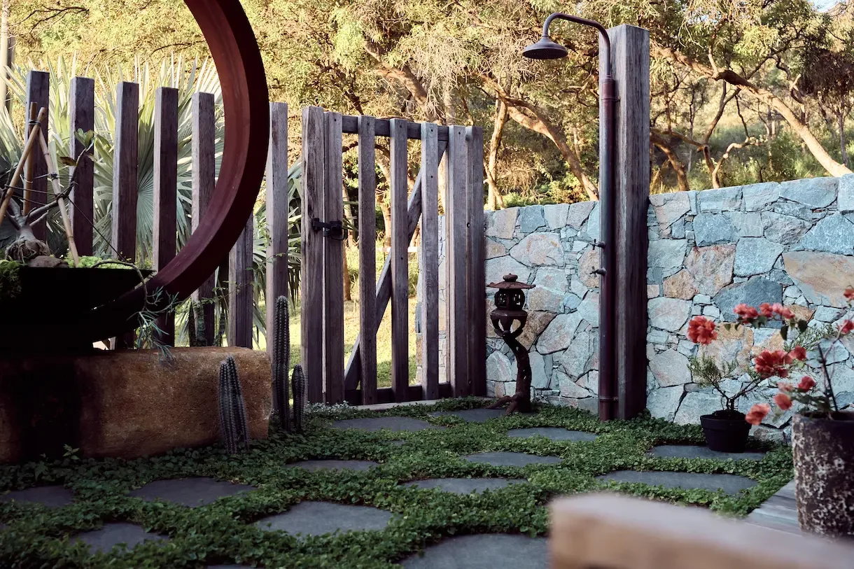 Tranquil Zen Garden with Corten Steel &amp; Bluestone Byron Bay