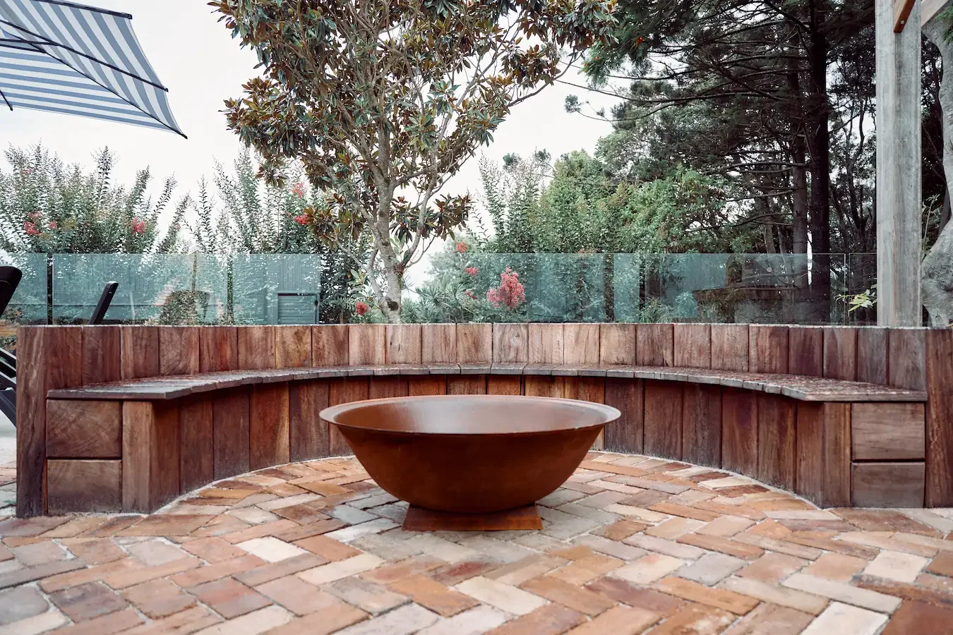 Mediterranean Fire Pit &amp; Outdoor Living Area Lennox Head
