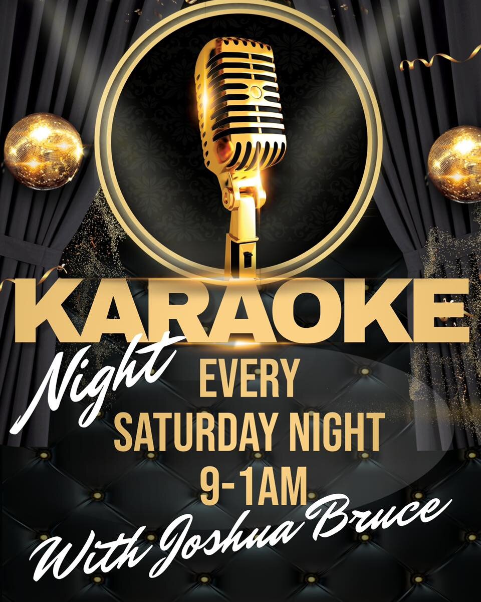 Karaoke is back!! Every Saturday night from 9pm to 1am. Who&rsquo;s ready to sing 🎤