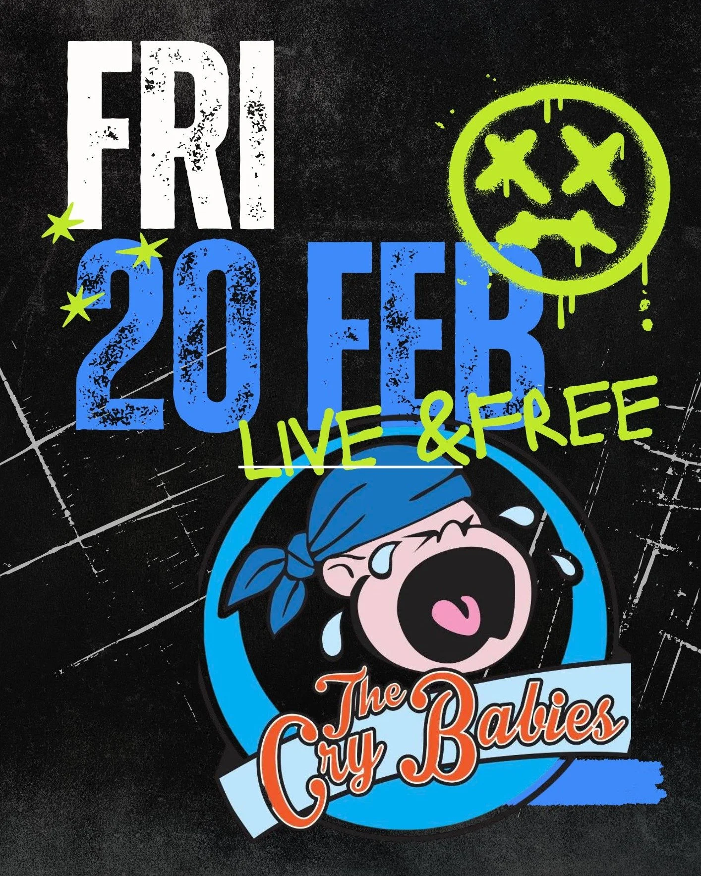 🎸 FRI 20 FEB &ndash; LIVE &amp; FREE 🎸

The Cry Babies are hitting The Colonial from 9PM and it&rsquo;s going to be BIG 🔥

Mark your calendars, lock it in, and tag your crew &mdash; this is your Friday sorted 🎶🍻
