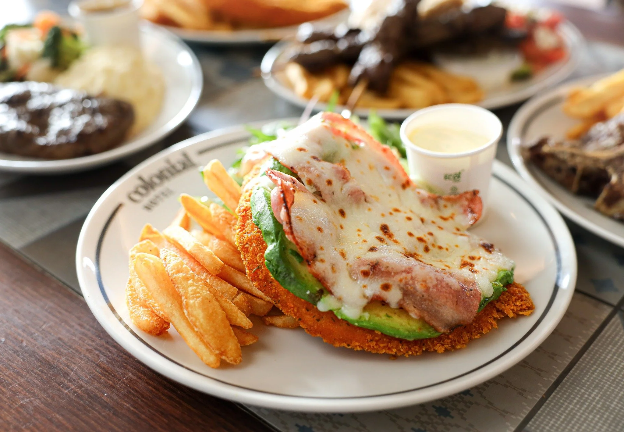 🍗🔥 PARMY THURSDAYS AT THE COLONIAL 🔥🍗

Your Thursday plans just got better&hellip;

🍽 Classic Chicken Schnitzel
with chips &amp; salad $20

OR level it up with our loaded parmys $23 👇

🇬🇷 Greek Loaded Parmi
🇺🇸 American Texas Parmi
🍍 Aloha 