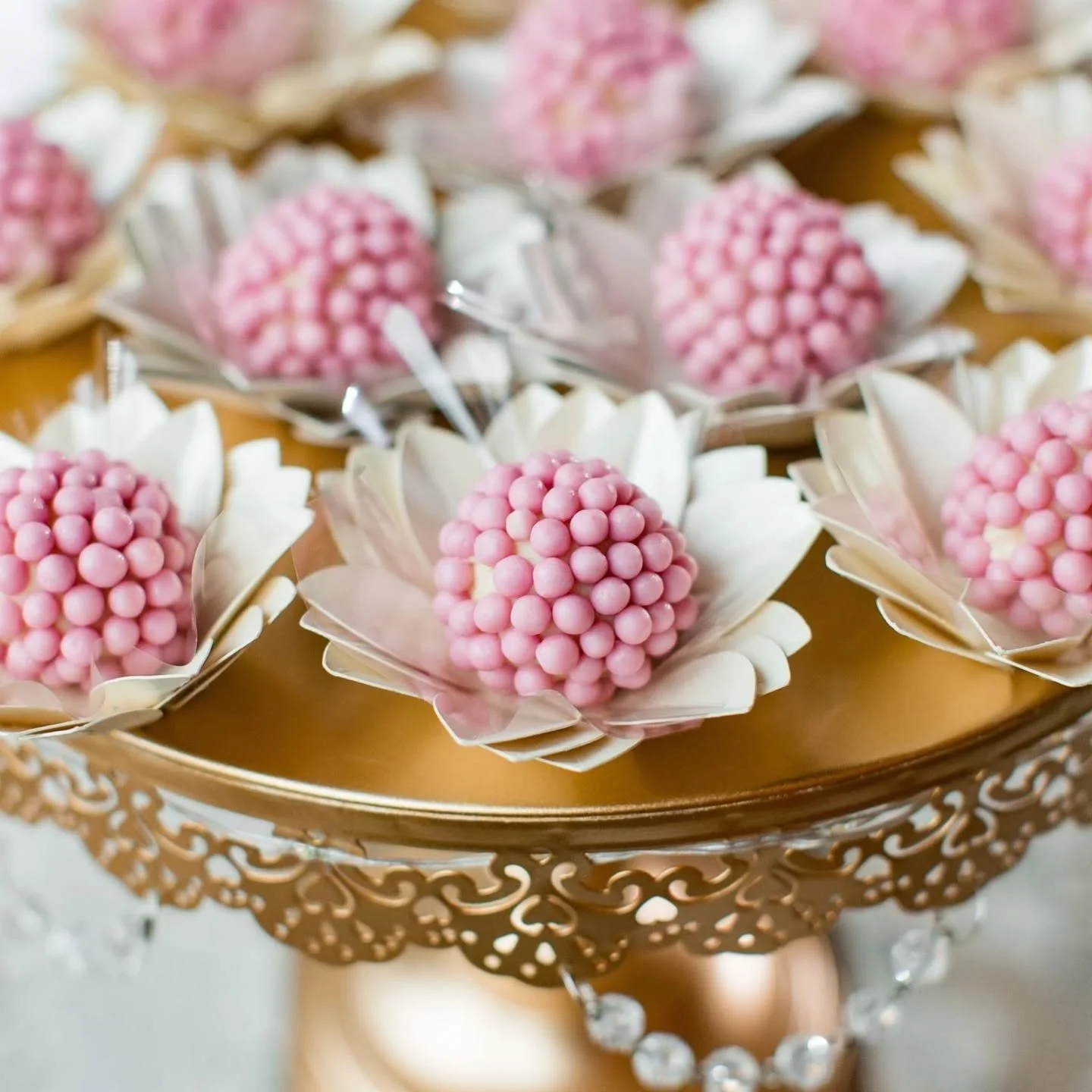 Saying &quot; I do!&quot; has never looked sweeter! A classic throwback from one of our loveliest photoshoots!💍✨️

-

Photography @pureplush
Venue: @cottongin116
Linens: @lbl_event_rentals
-

#weddingseason #weddinginspo #brigadeirogourmet #sananton