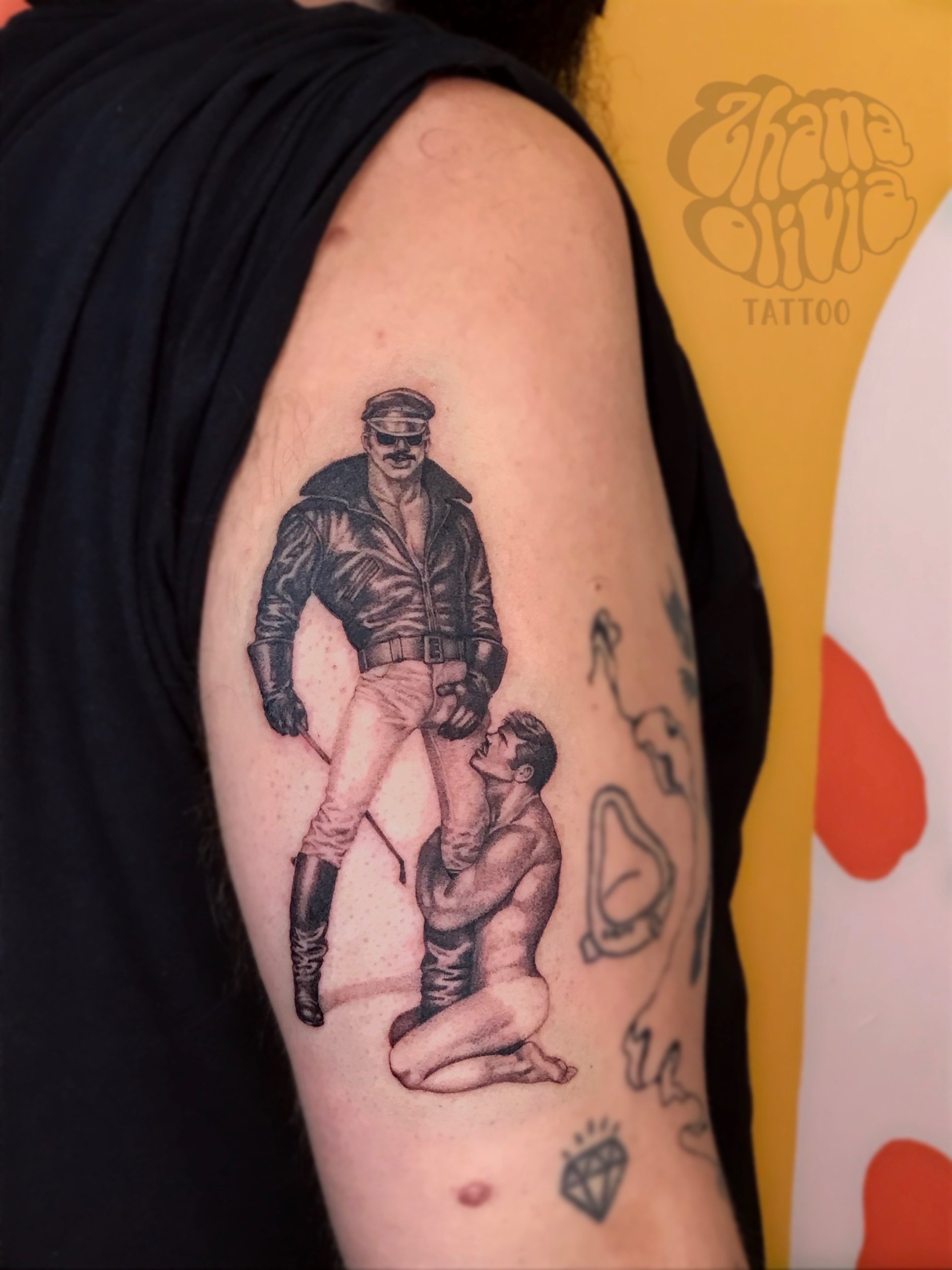 Tom of Finland tattoo on my back  Good idea  Marcus de Magalhães   Flickr