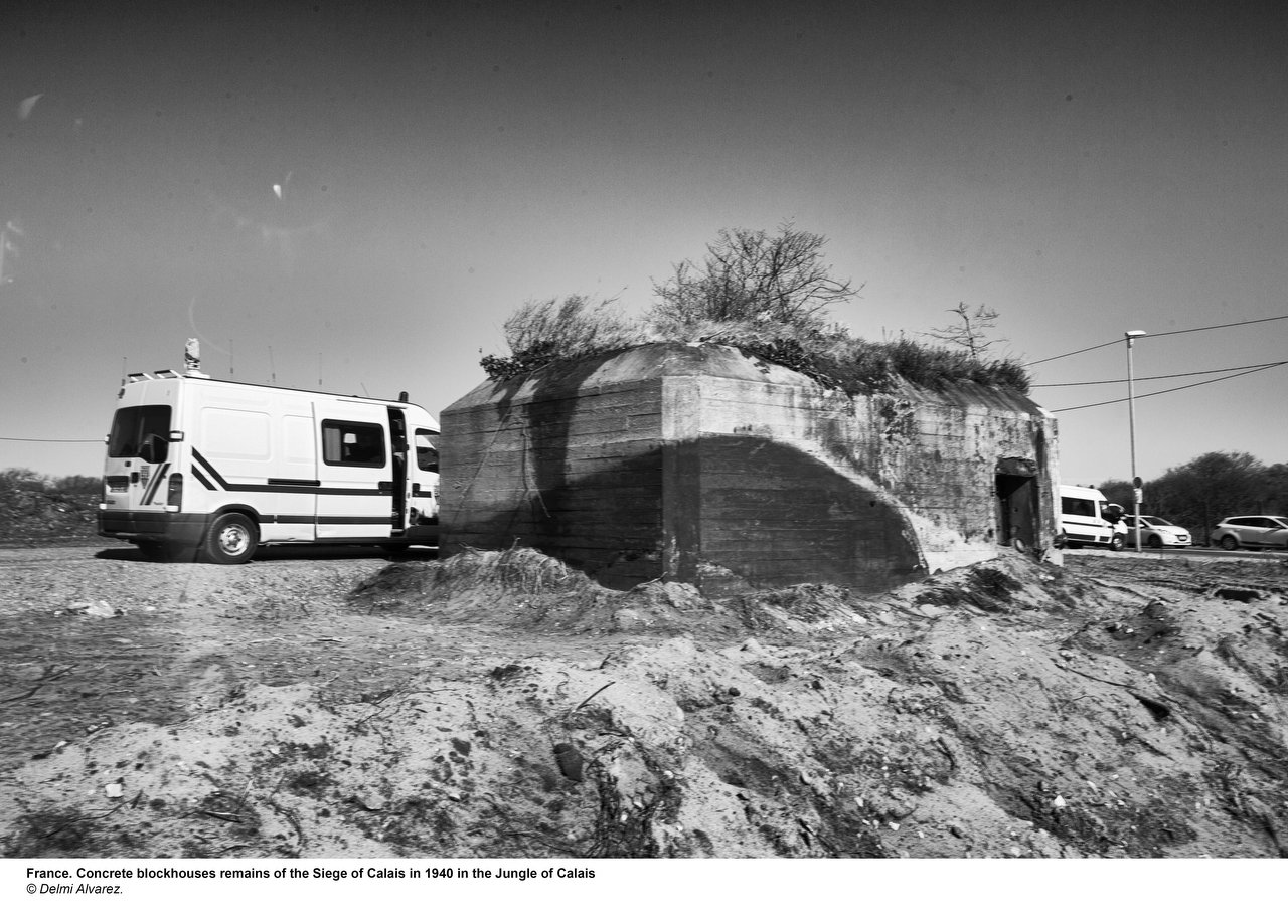  Last days for Jungle of Calais, in the next days will be demolished Eritrean church & tents of 1K transmigrants, Calais, France, March 4, 2016. Credit Photo © Delmi Alvarez. 