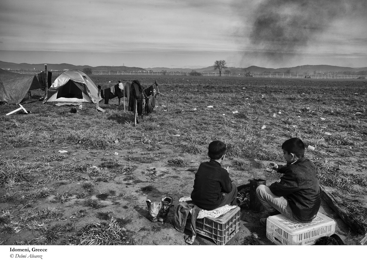  Last days for Jungle of Calais, in the next days will be demolished Eritrean church & tents of 1K transmigrants, Calais, France, March 4, 2016. Credit Photo © Delmi Alvarez. 