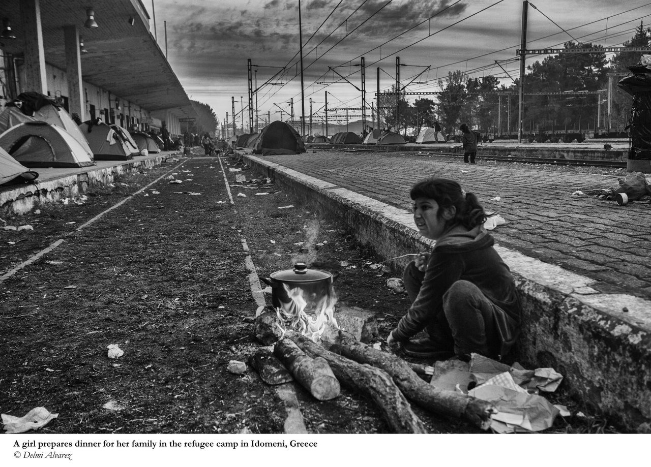  Idomeni, Grece, March 8, 2016. Credit Photo © Delmi Alvarez. Restrictions: *France, Austria, Germany, Denmark, Belgium* 