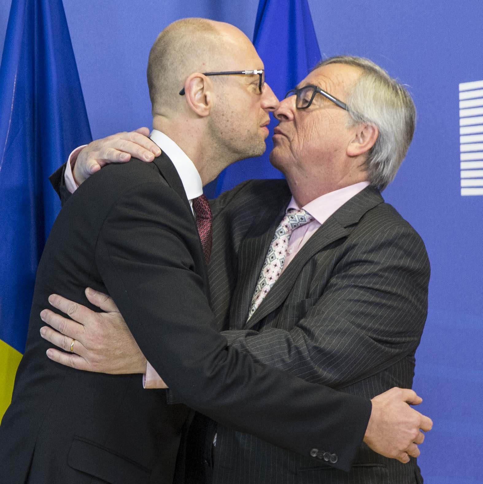 Jean-Claude Juncker  and Arseny Yatseniuk