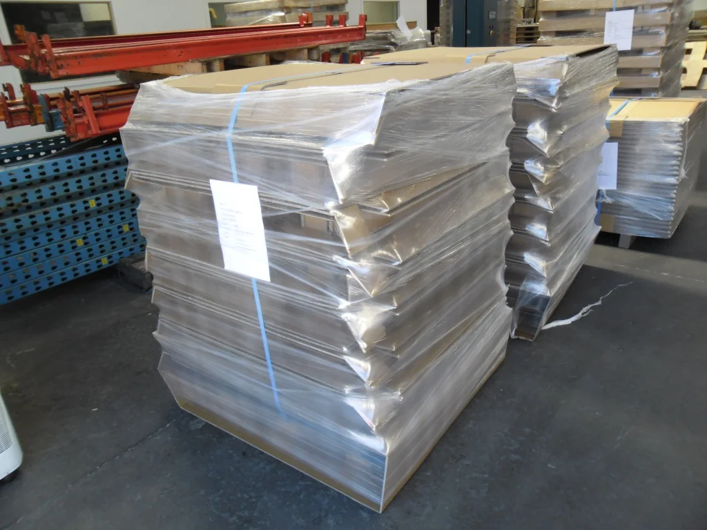 Shipped to client as a flat pack