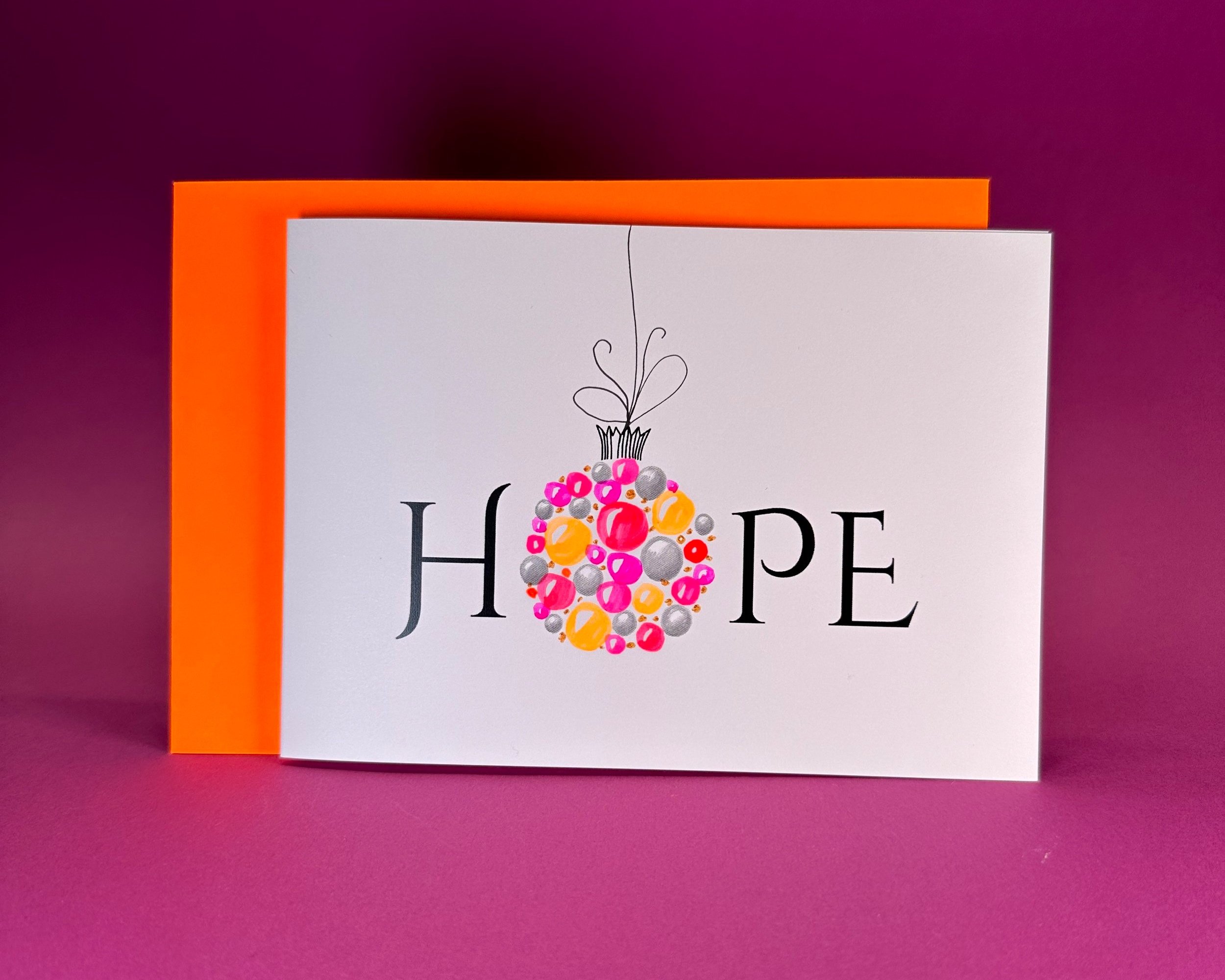 Christmascard Hope Schriftschatz