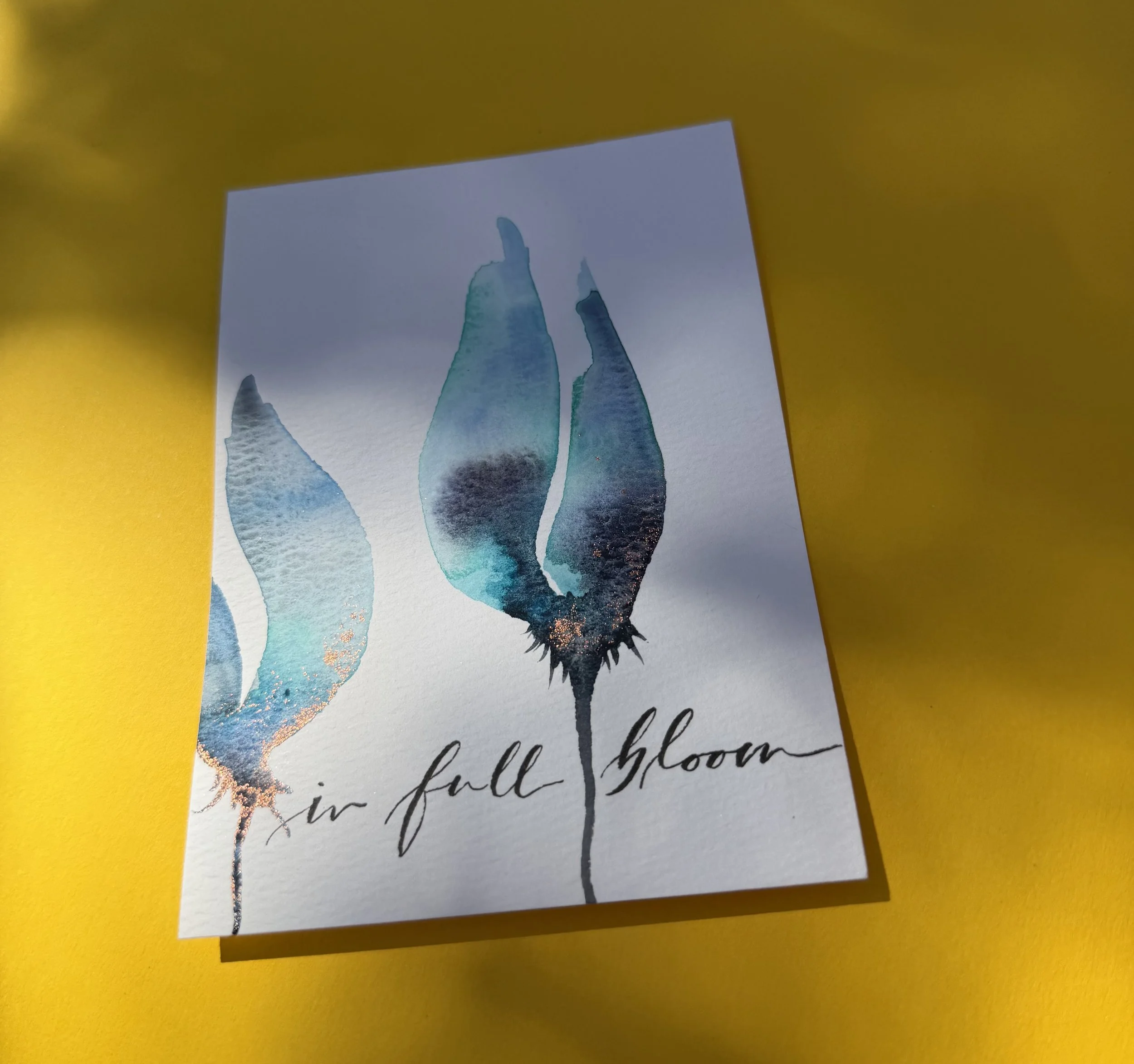 Watercolor und handlettering