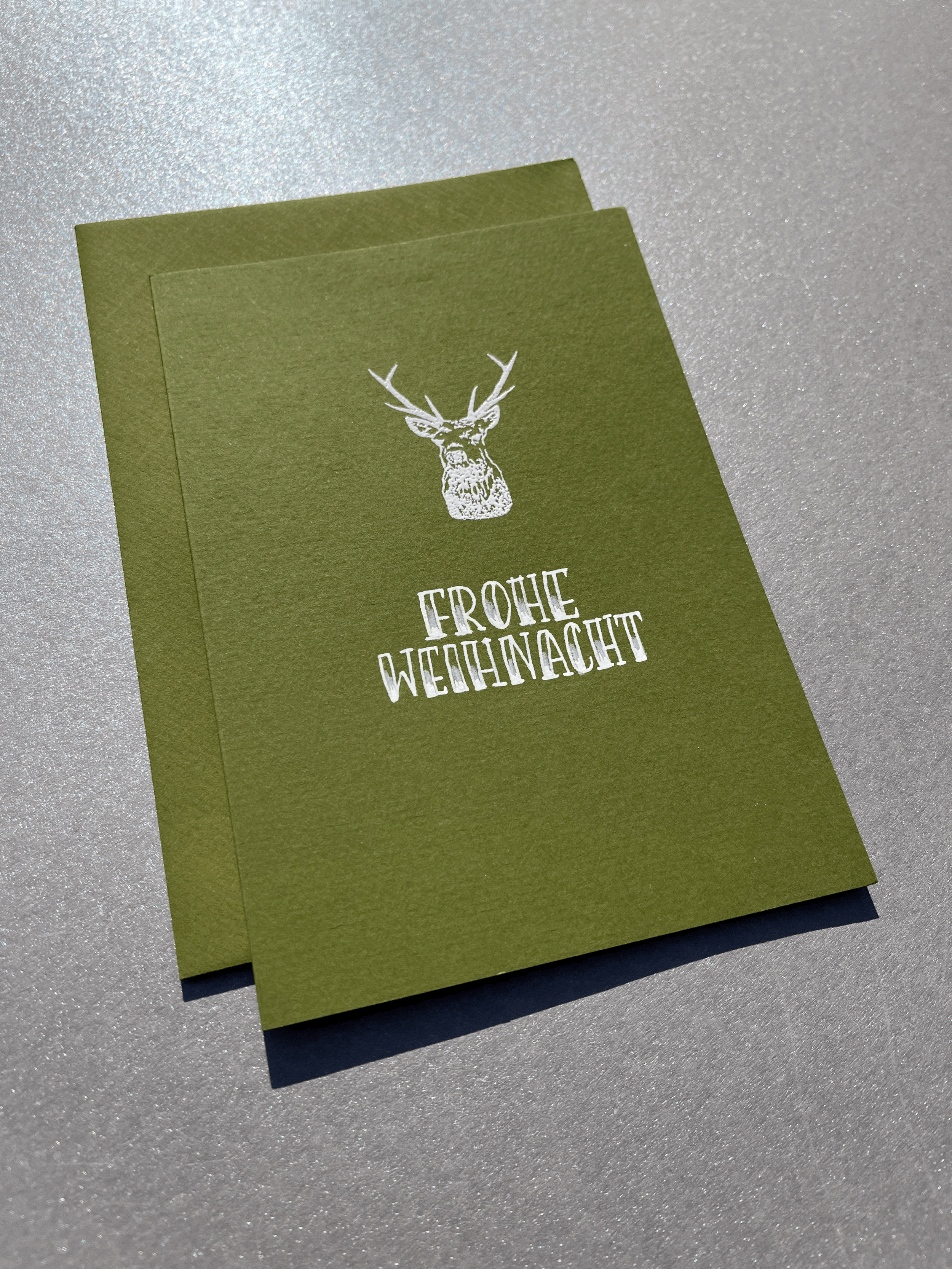 Weihnachtskarten  "Hirsch"