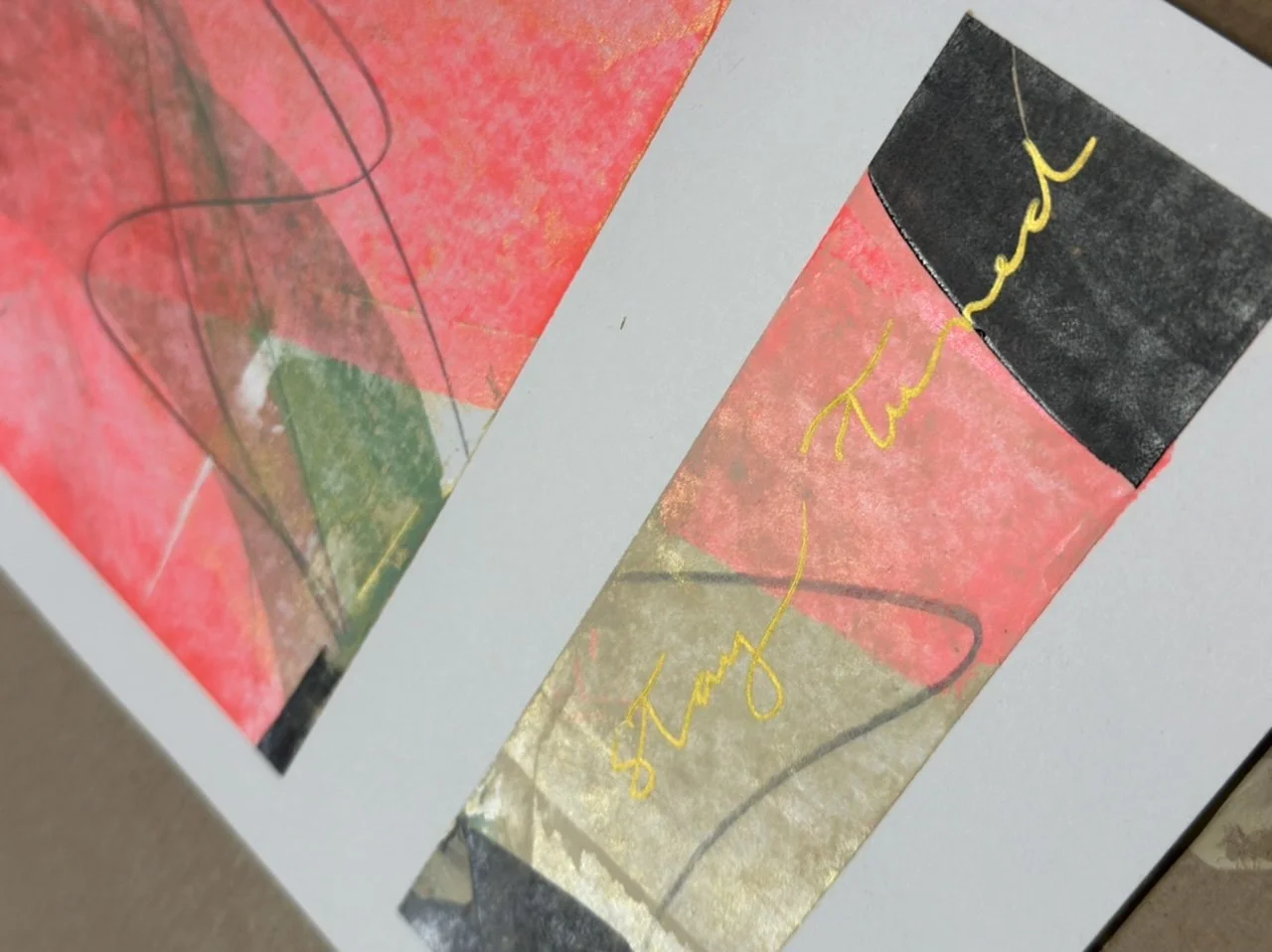 Intuitives Malen und Schrift mit Anja