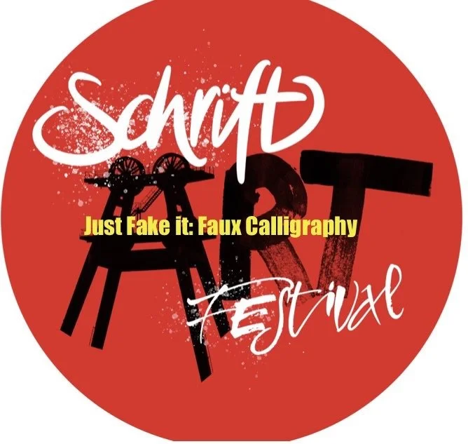 Schrift ART Festival Spezial Faux Calligraphy  mit GABY