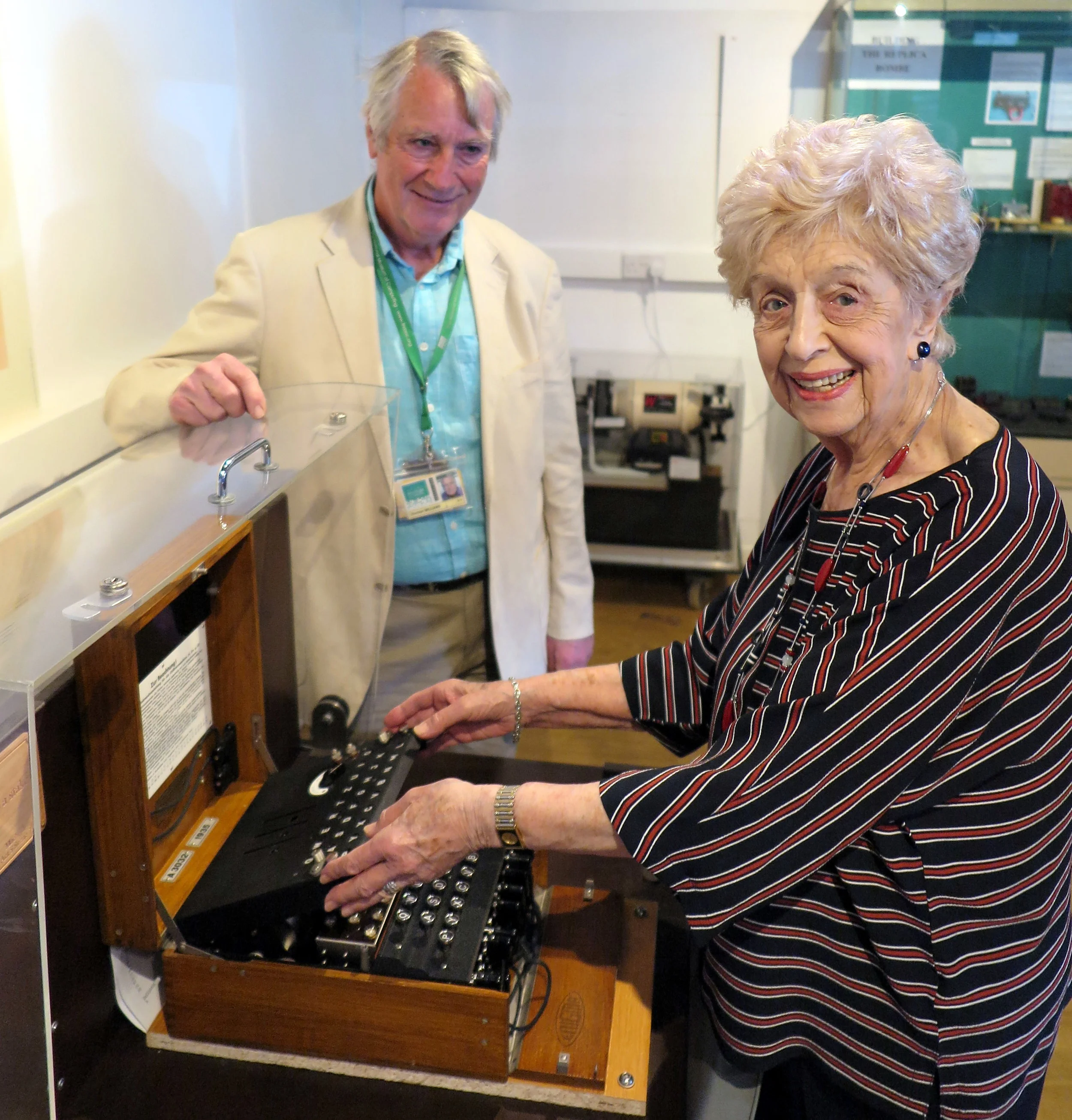 Enigma machine unveiled by Ruth Bourne