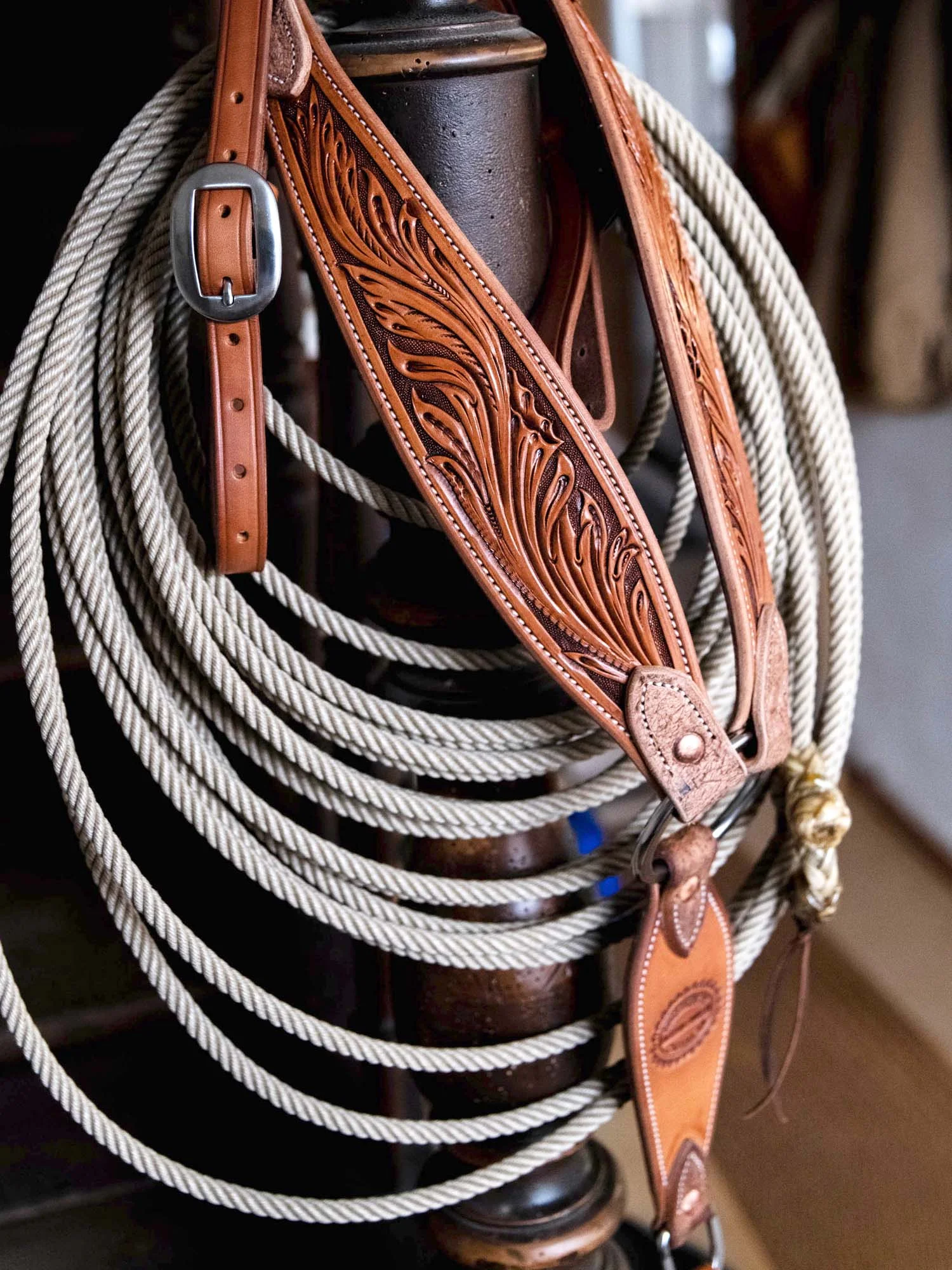 Leaves on a breast collar