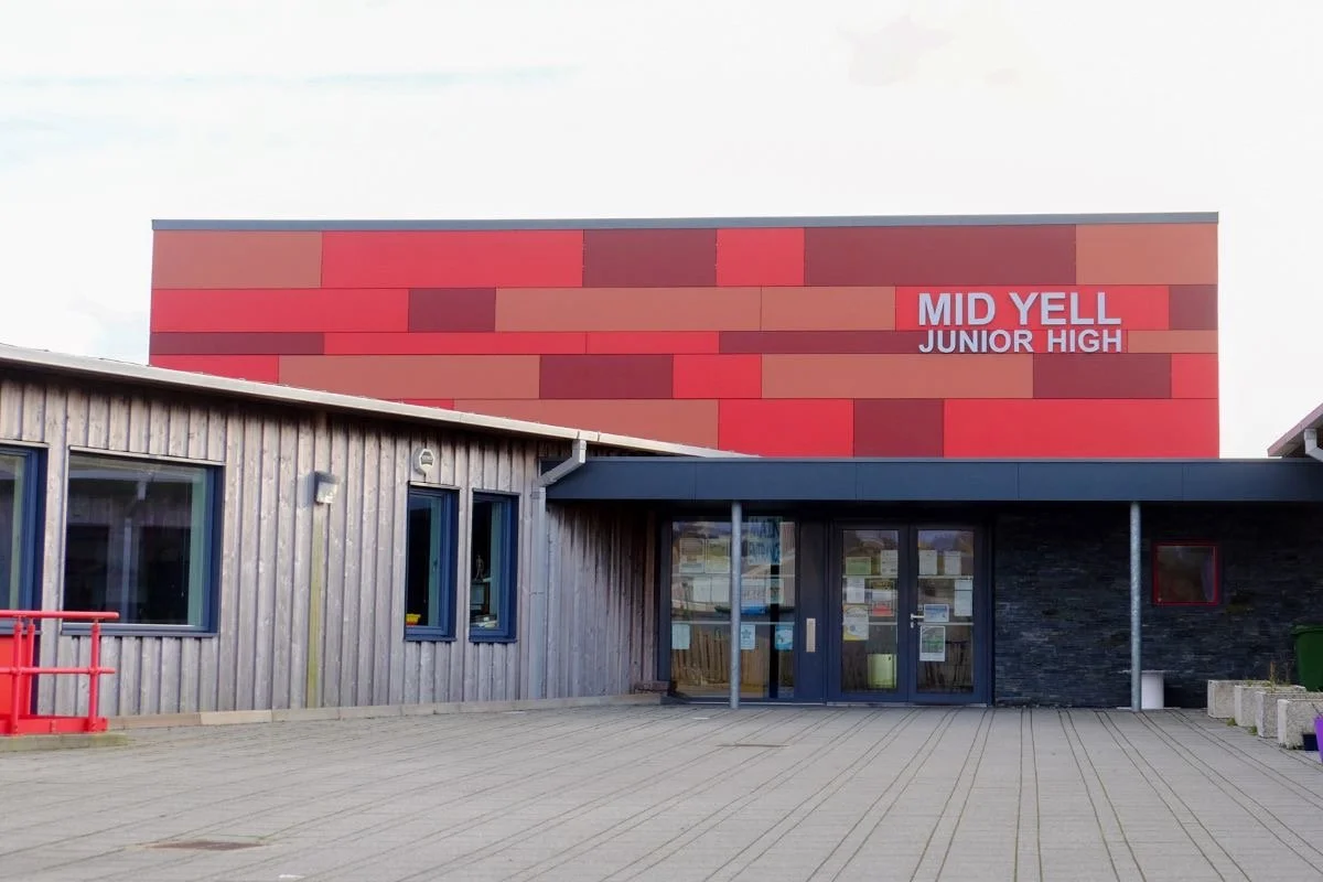 Mid Yell Junior High School Shetland Sang Visit