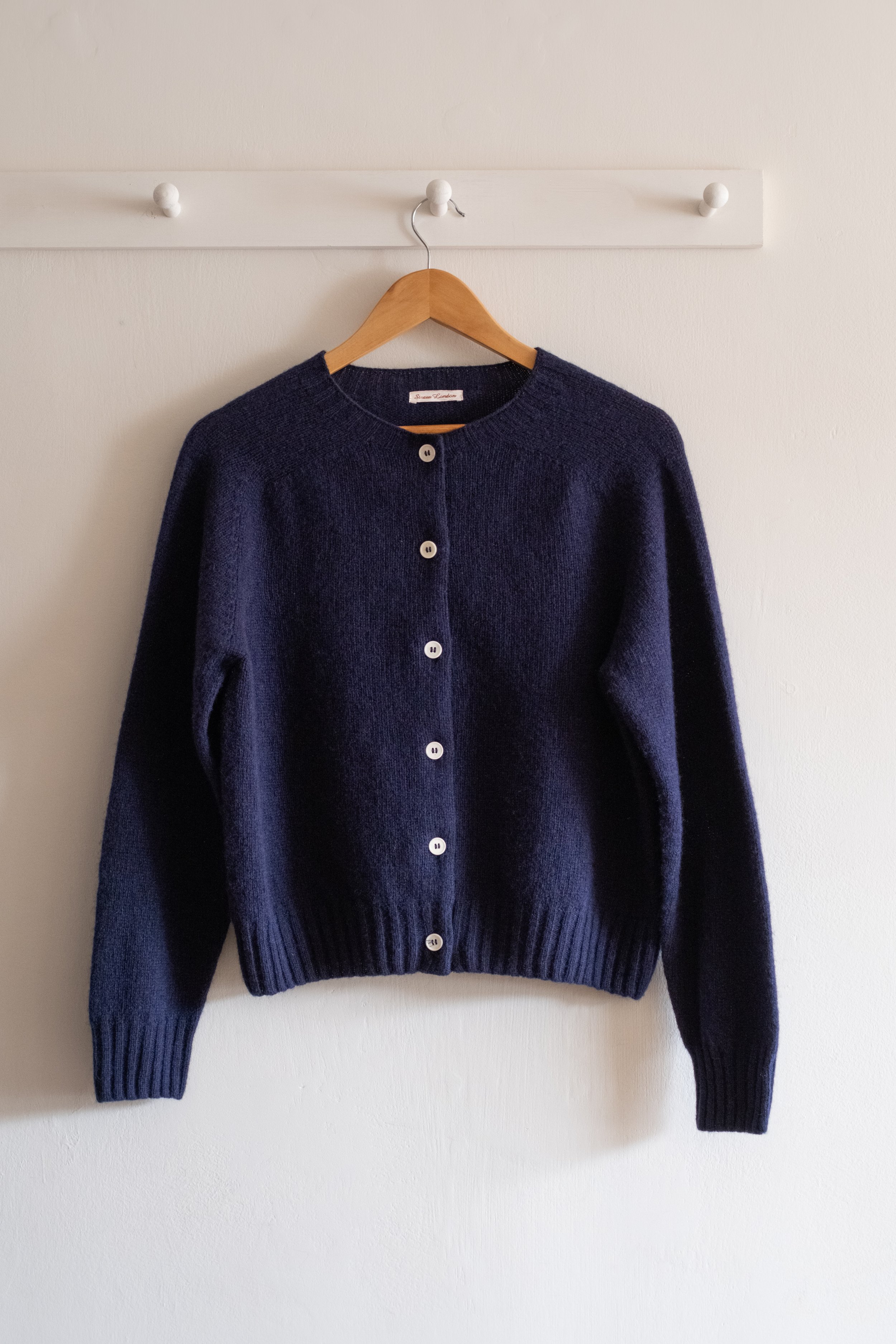 Lambswool Cardigan - Navy