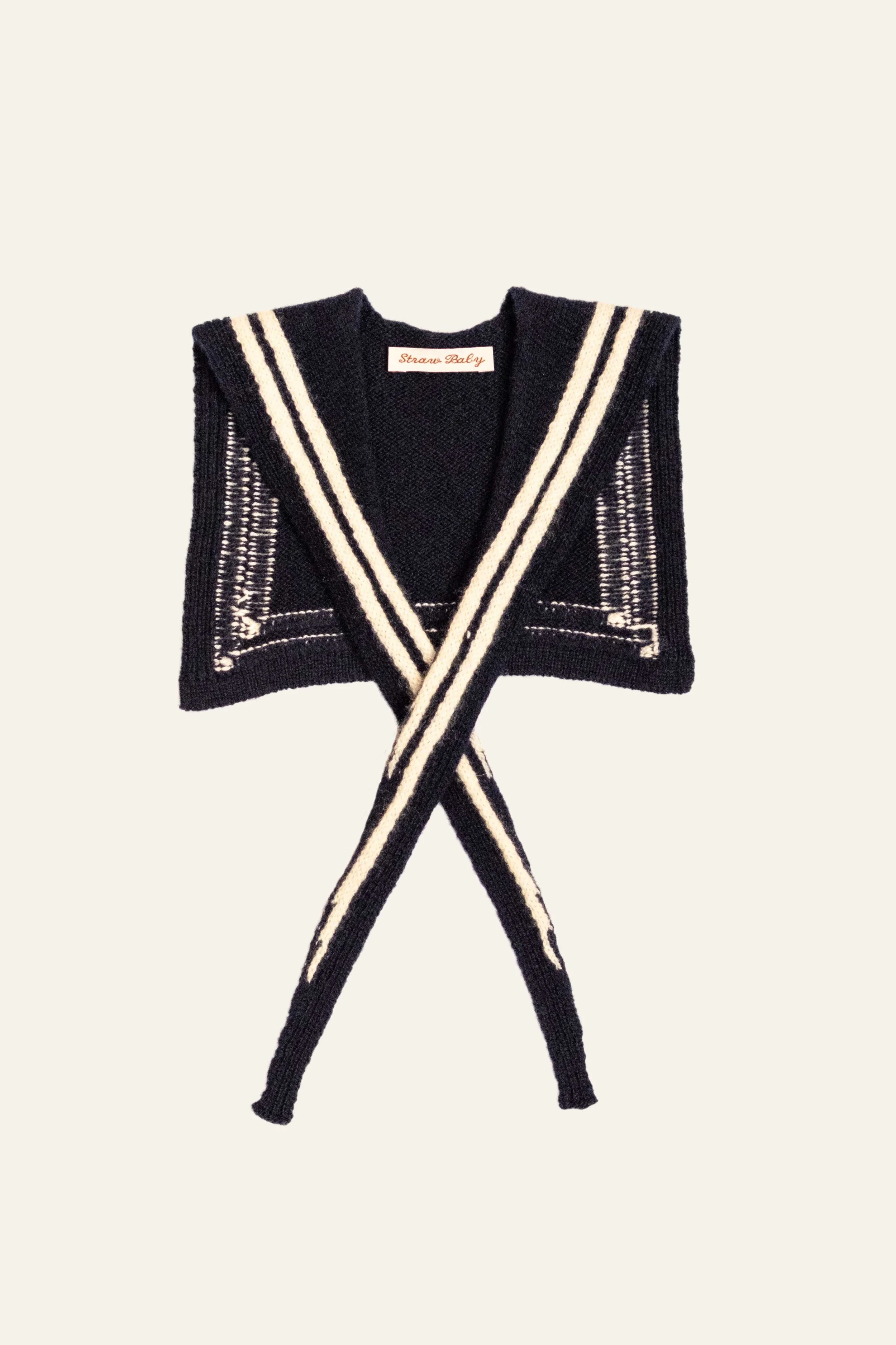 Navy Lambswool Children's Sailor Scarf