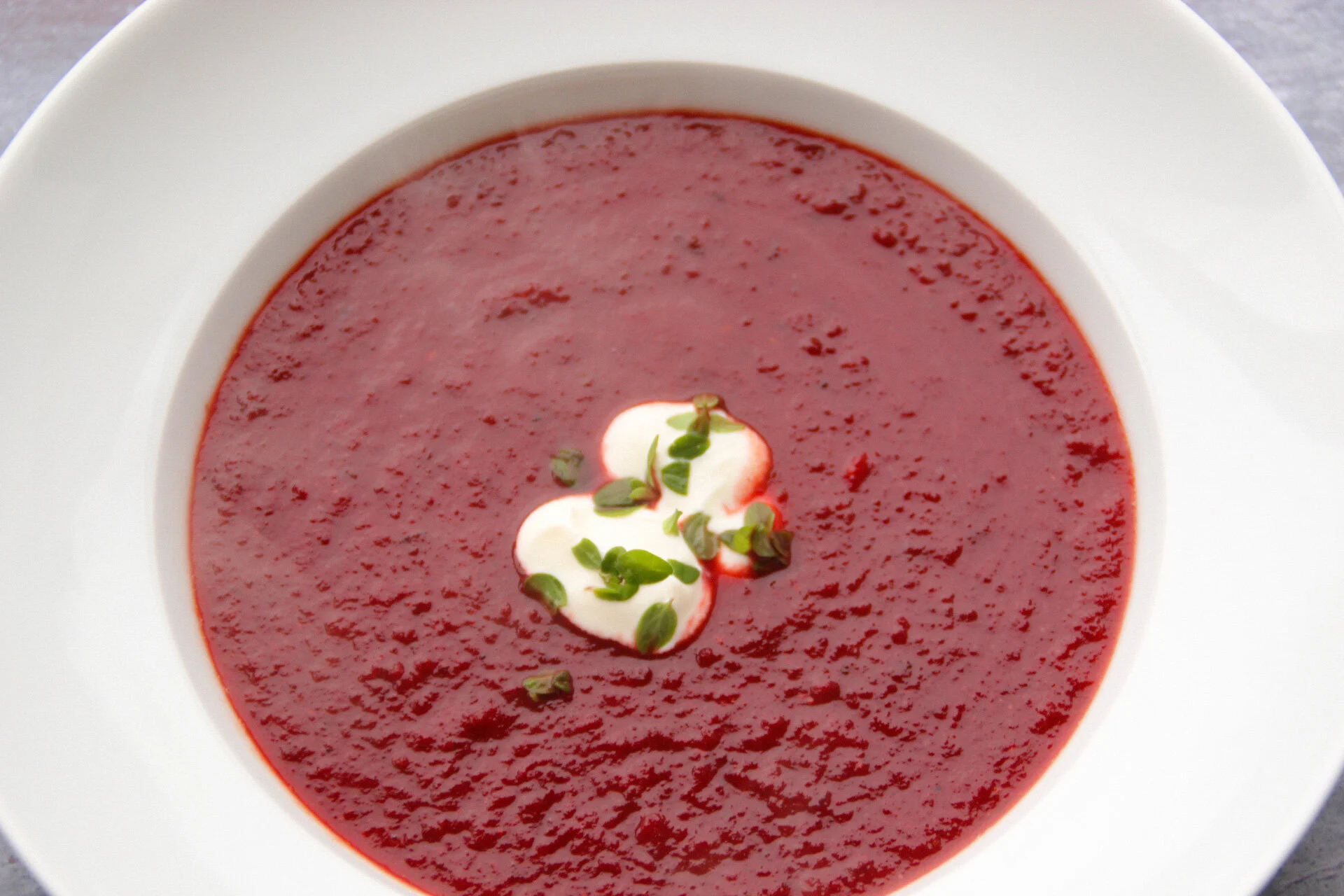 Beetroot and lentil soup