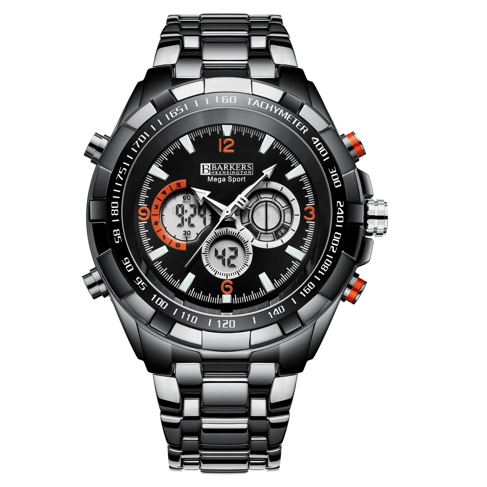 Barkers Of Kensington Mega Sport Black Timepieces