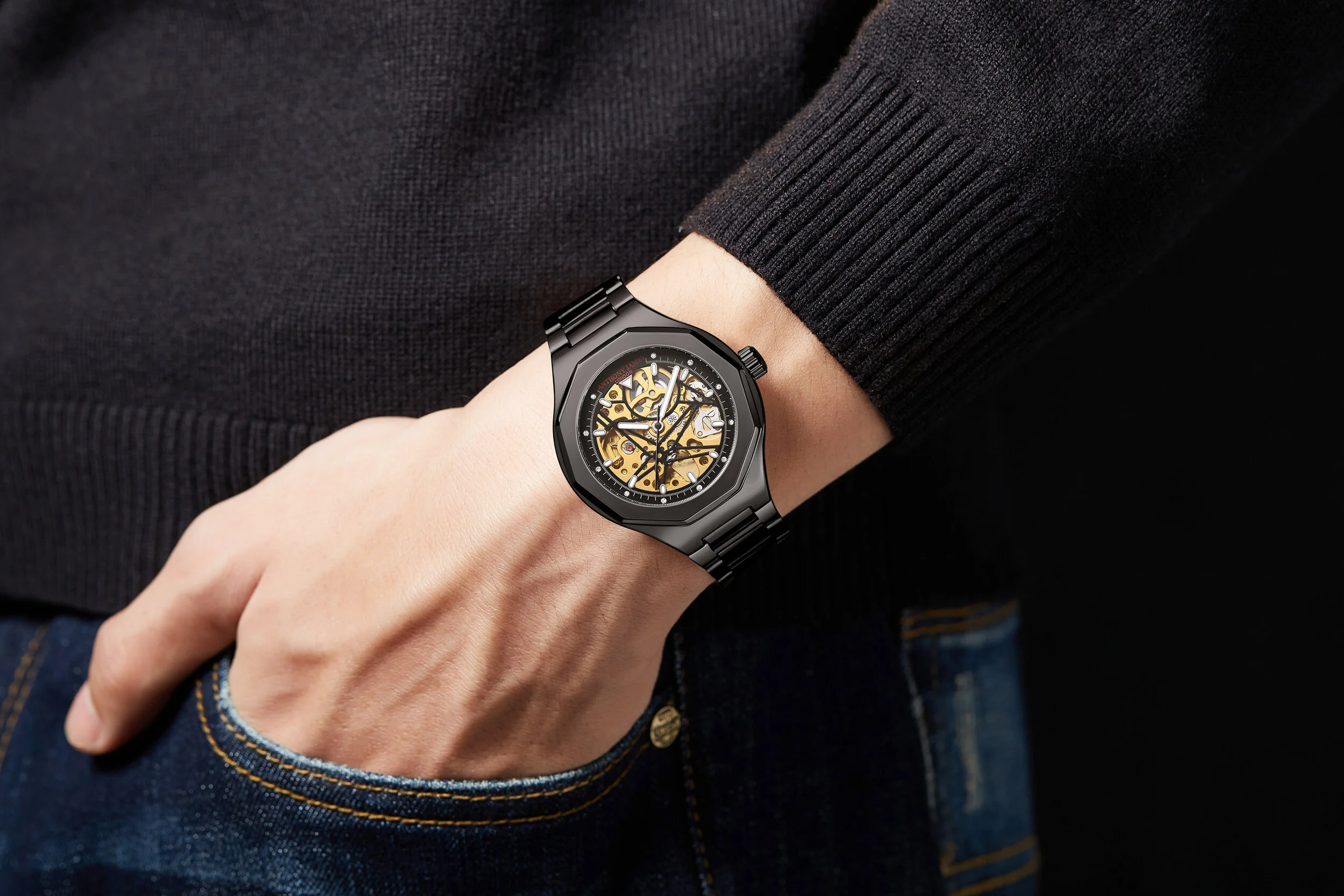 anthony james skeleton watch
