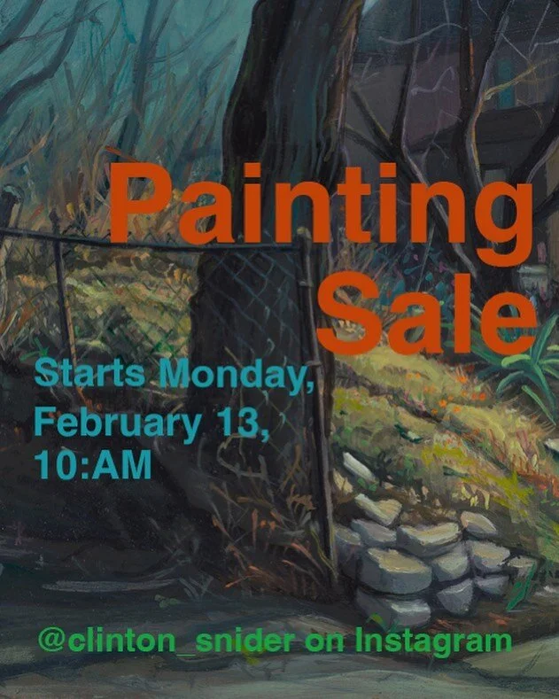 I will have 5 small(ish) paintings for sale on Monday 10:AM&hellip; more details to follow&hellip;