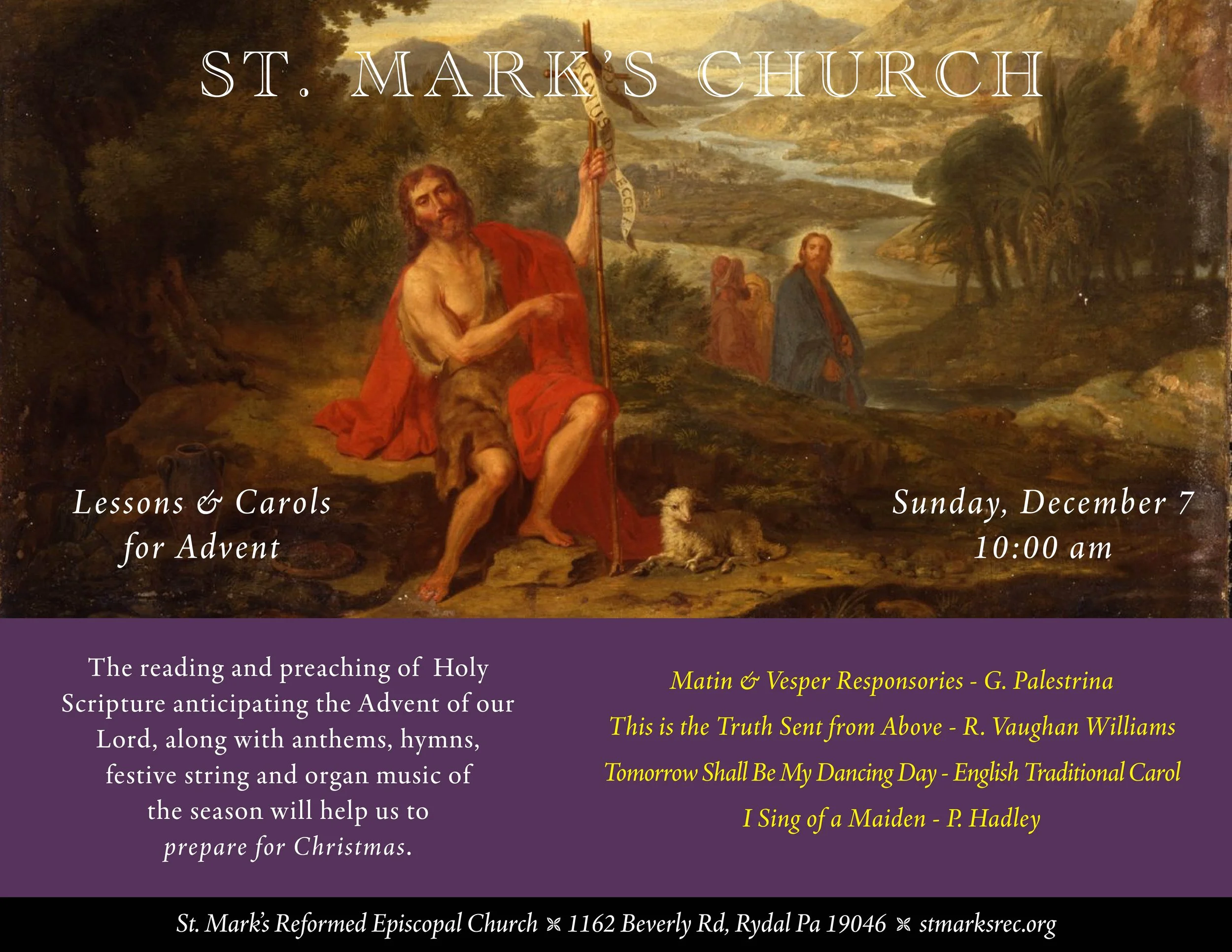 Second Sunday in Advent - Lessons and Carols for Advent