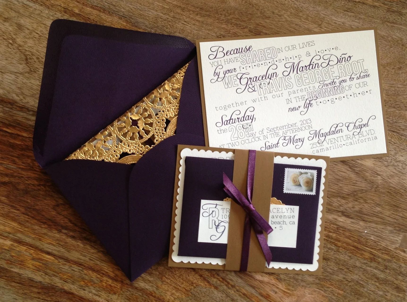 Laced with Elegance Wedding Invitation Package