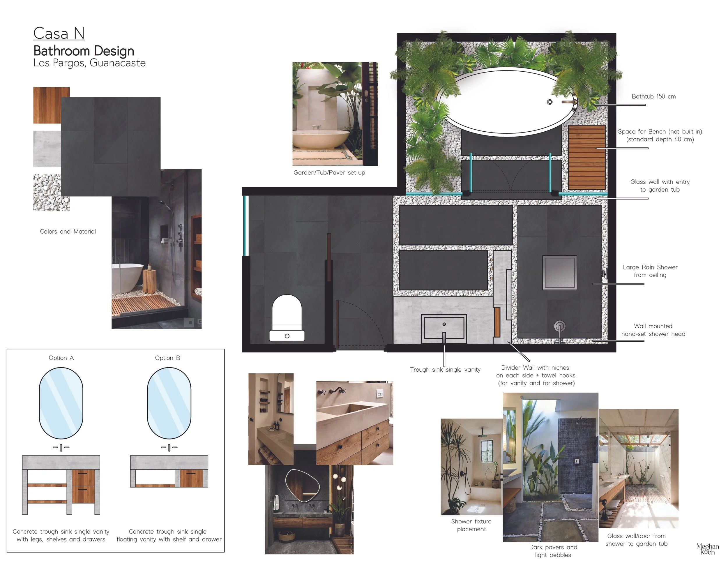 Bathroom Design and Moodboard 