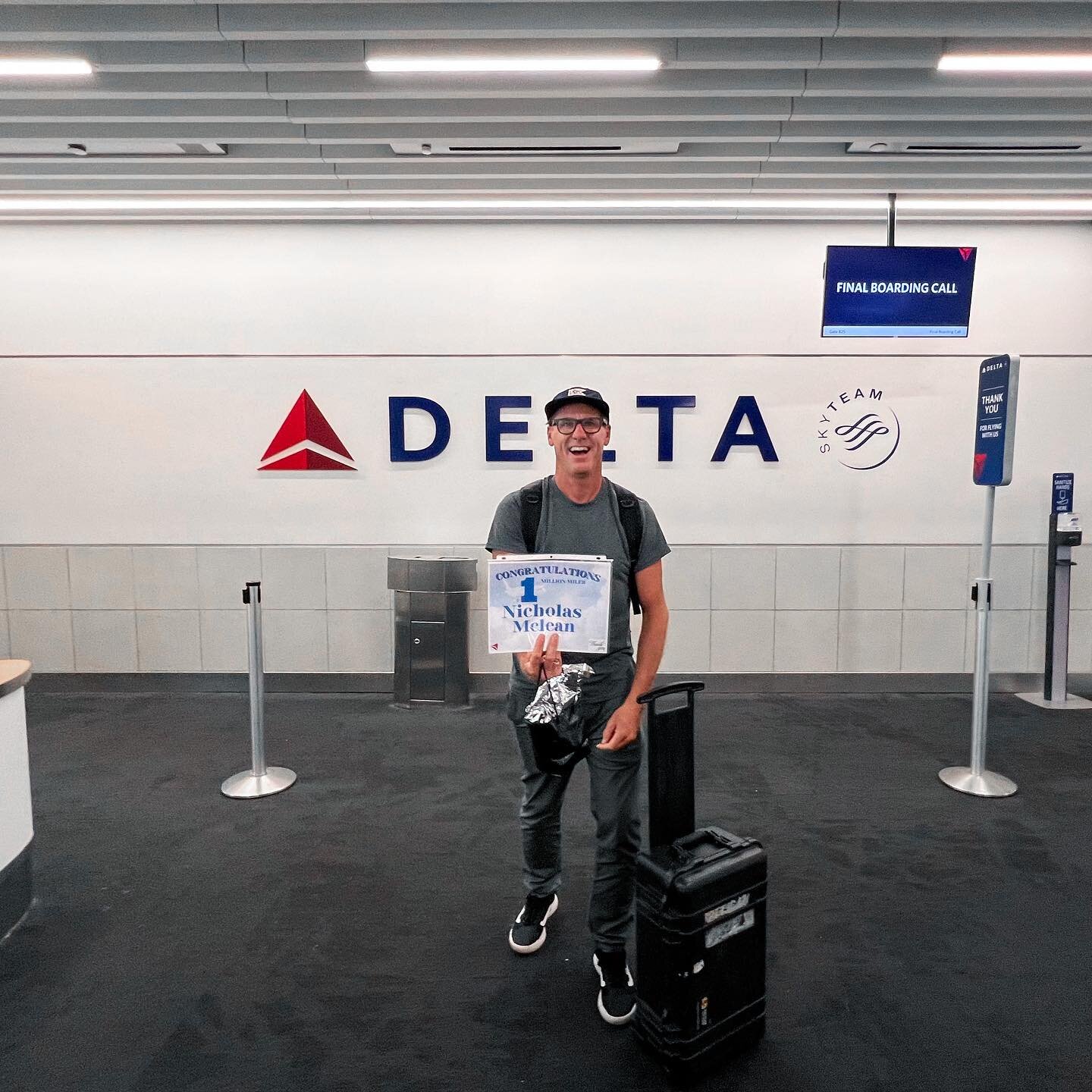 Flew my millionth mile with Delta today! Very grateful for my close friends &amp; colleagues who invite me to come travel this amazing earth with them &amp; capture peoples stories with a lens. Also, for @jessicakellymclean &amp; Canon who sacrifice 