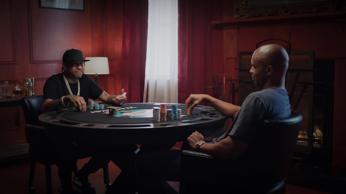 NBA&rsquo;s Allen Iverson battling poker legend Phil Ivey in a comedy spot we shot for a gaming site WePoker.
&bull;
&bull;
1st AD: Rick Fisher
Producer: Brandon Lingle
Prod Mgr: Jacob Kiesgen
Agency: Vimby
EP: Steve Seidel + Adam Reno
DP: Nic McLean