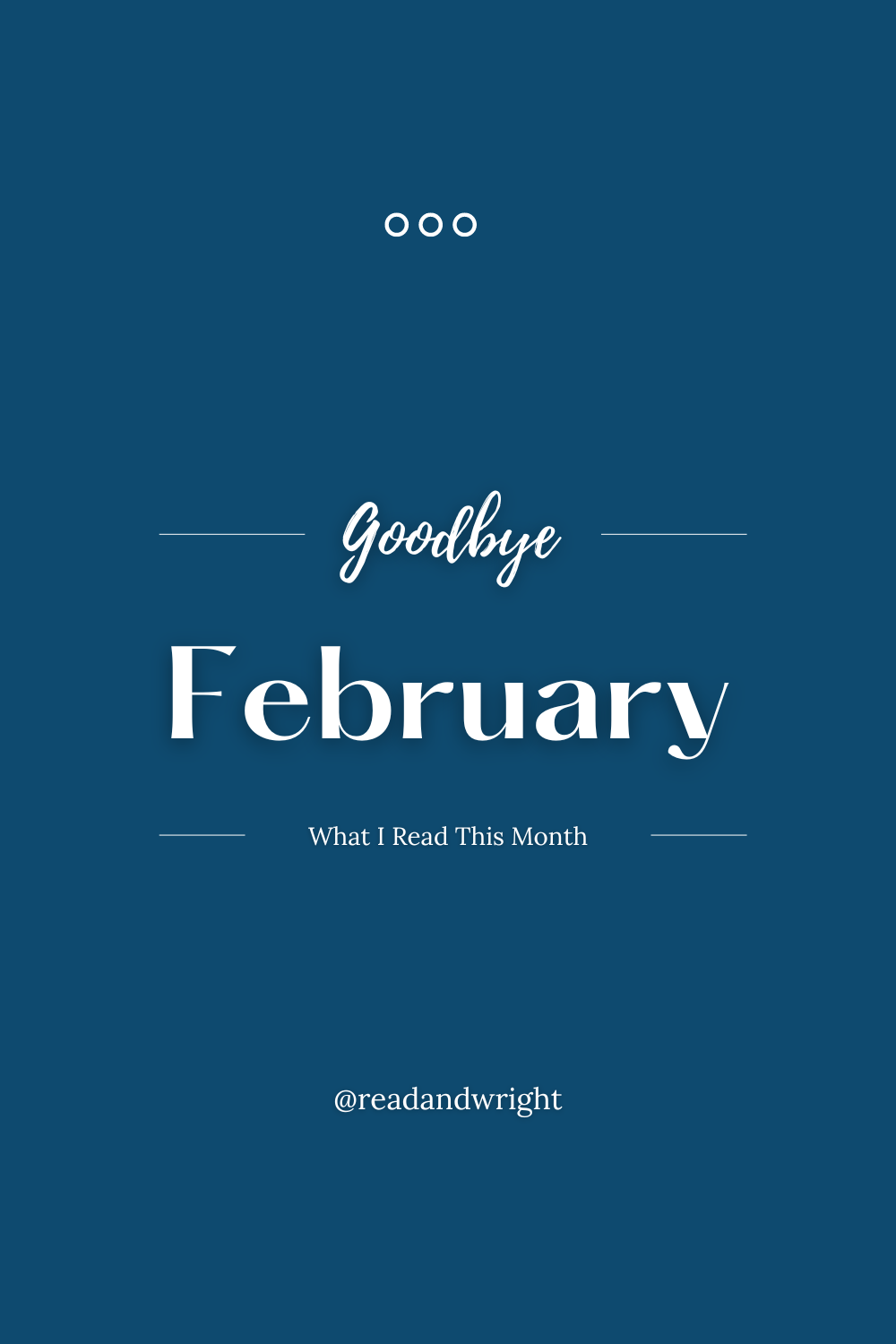 What I Read in February 2023