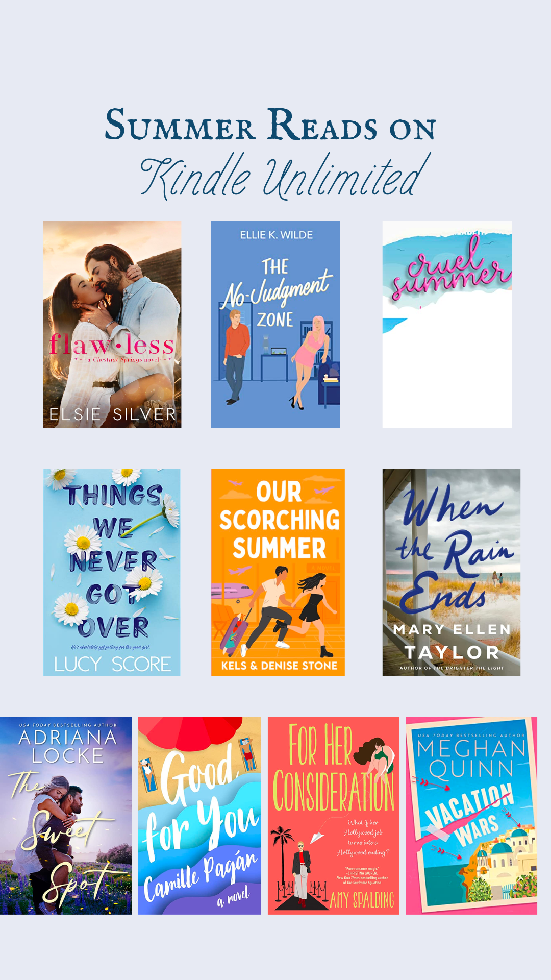 Summery Reads on Kindle Unlimited 