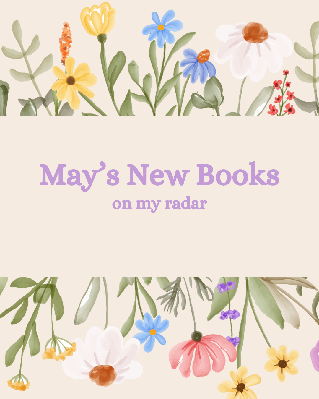May 2024's New Book Releases on My Radar